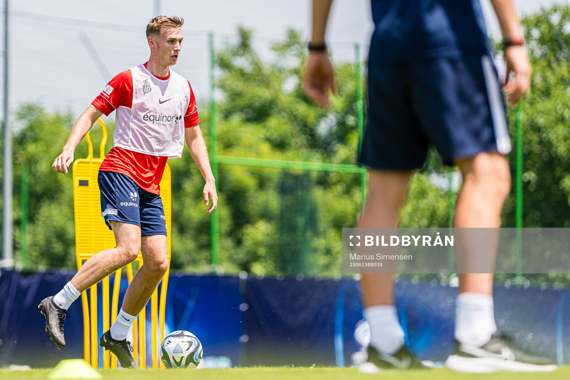 Sivert Heggheim Mannsverk of the Norwegian under-21