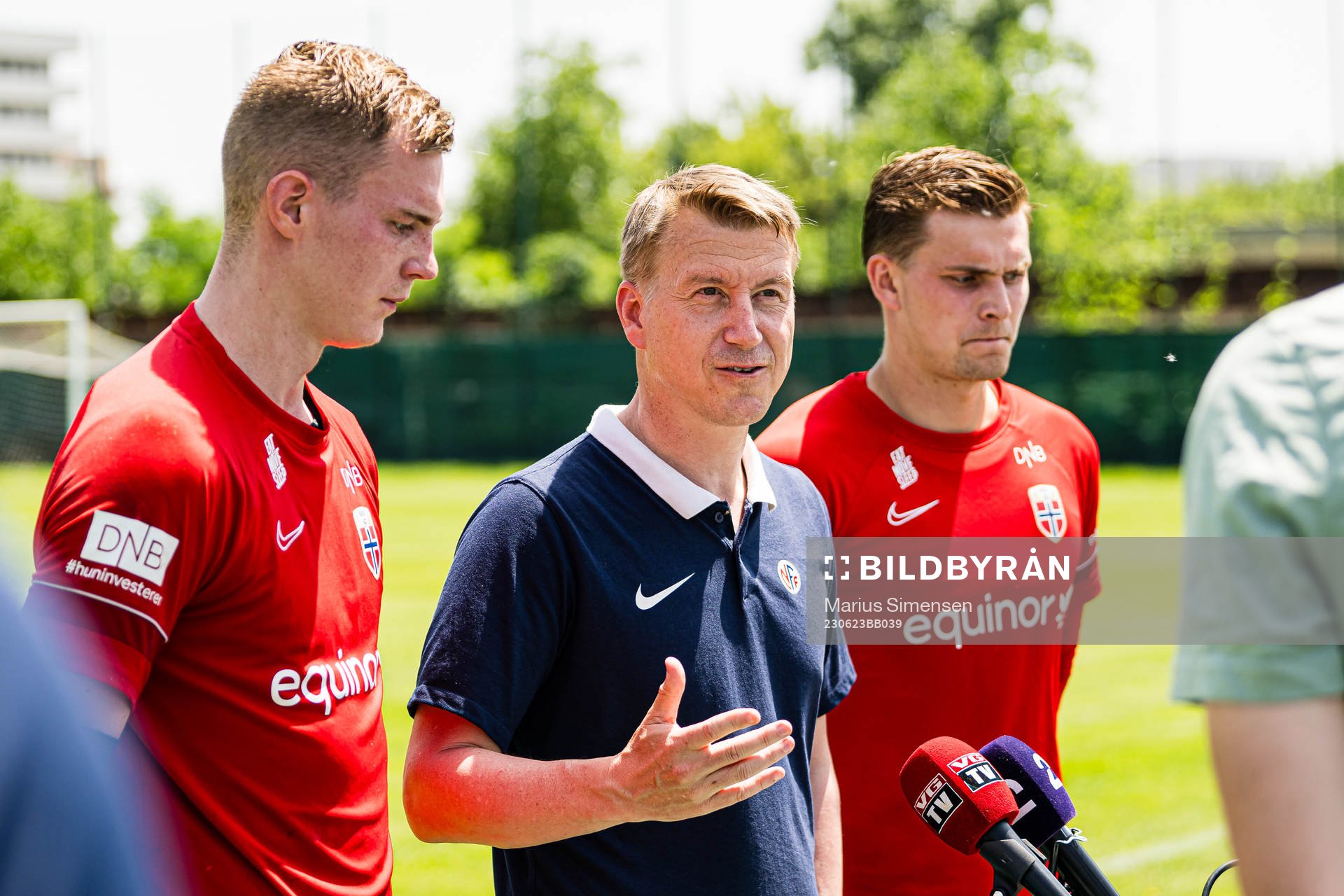 Kristoffer Klaesson, Leif Gunnar Smerud, head coach, and