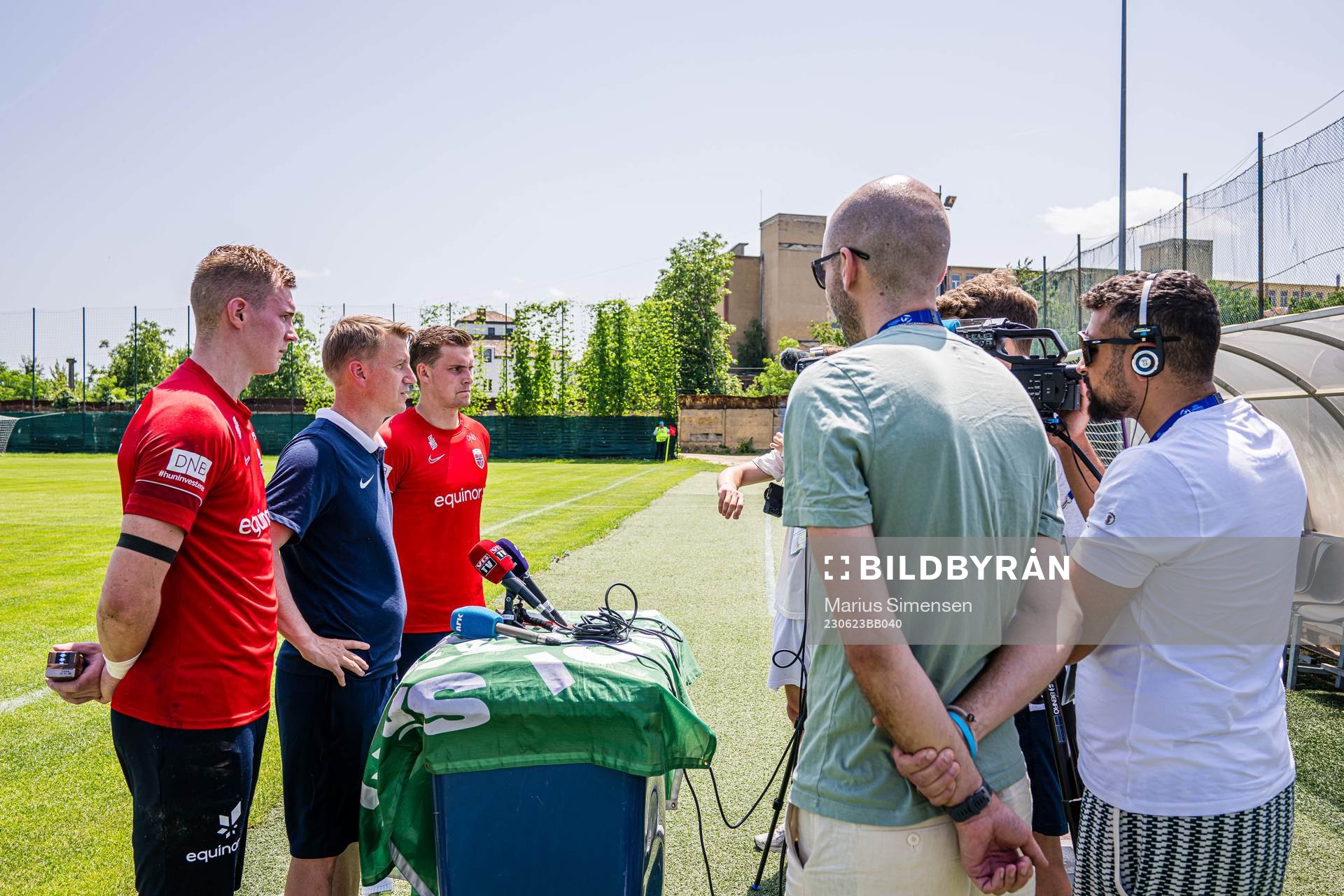 Kristoffer Klaesson, Leif Gunnar Smerud, head coach, and