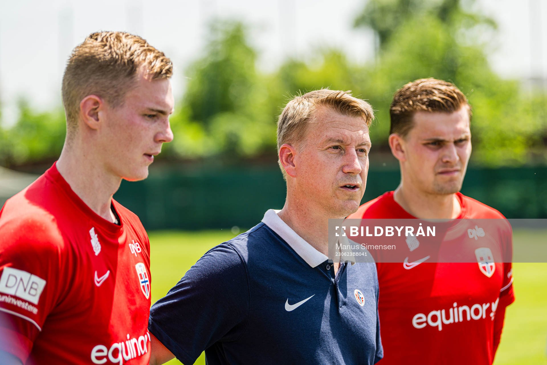 Kristoffer Klaesson, Leif Gunnar Smerud, head coach, and