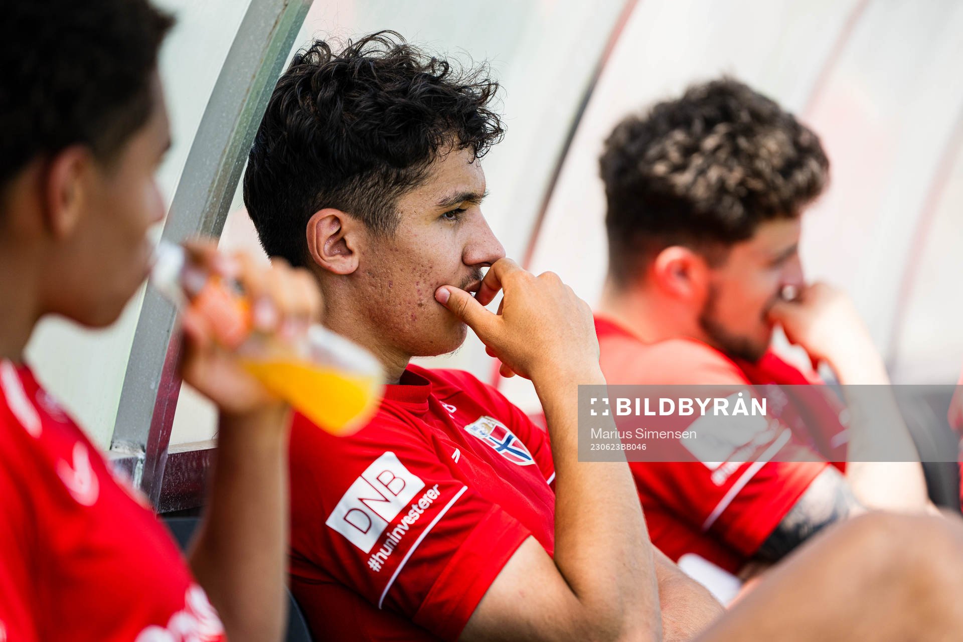 Osame Sahraoui of the Norwegian under-21 national football