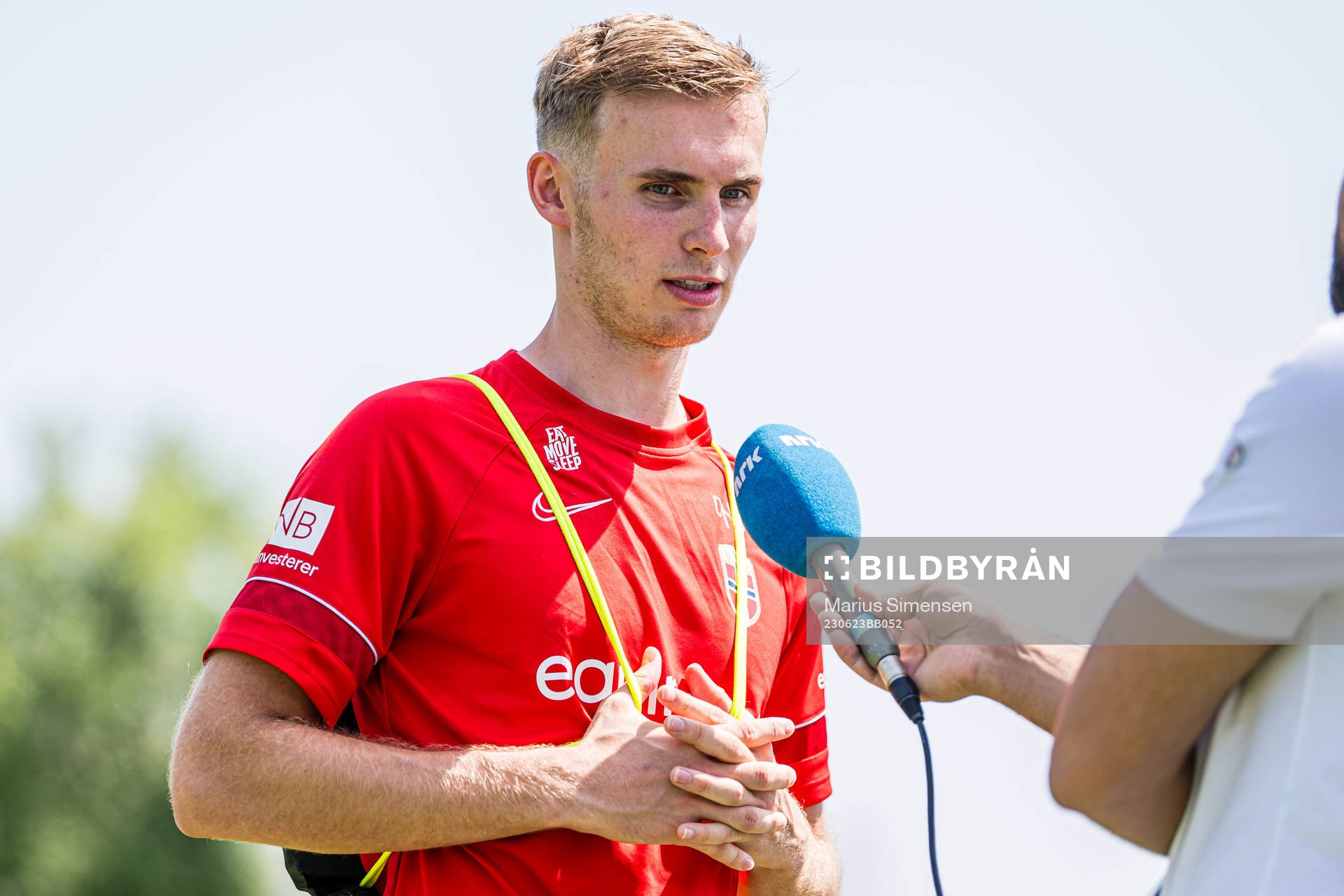 Sivert Heggheim Mannsverk of the Norwegian under-21