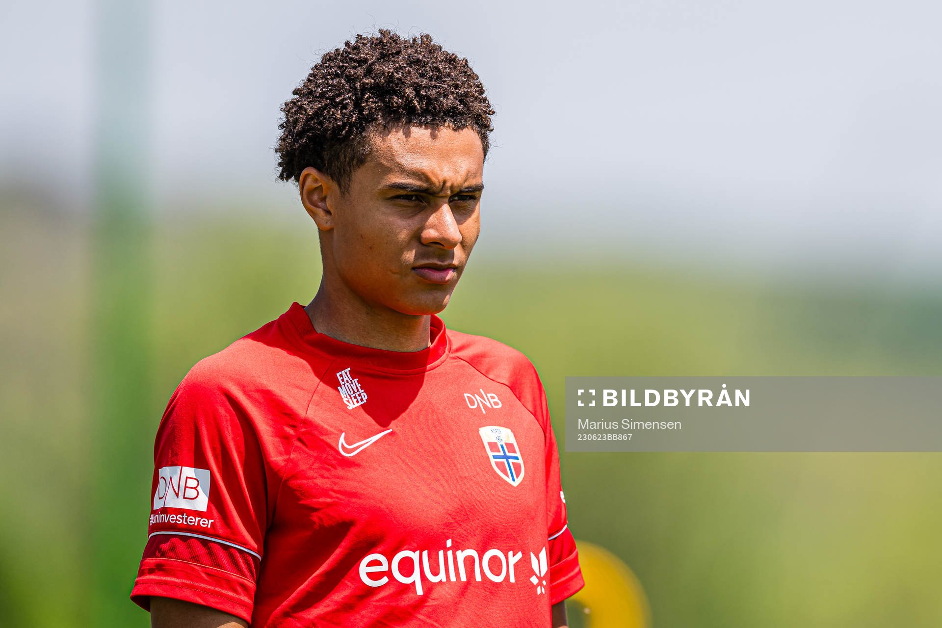 Antonio Nusa of the Norwegian under-21 national football