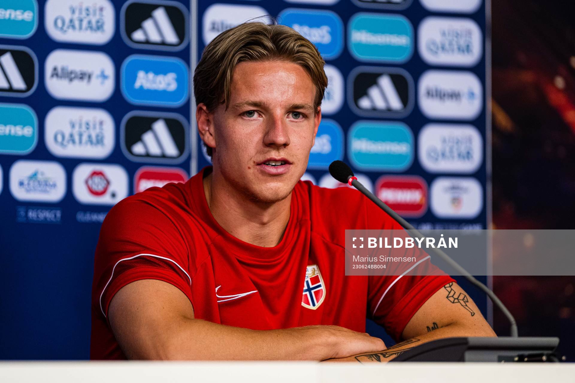 Jesper Norman Daland of the Norwegian under-21 national