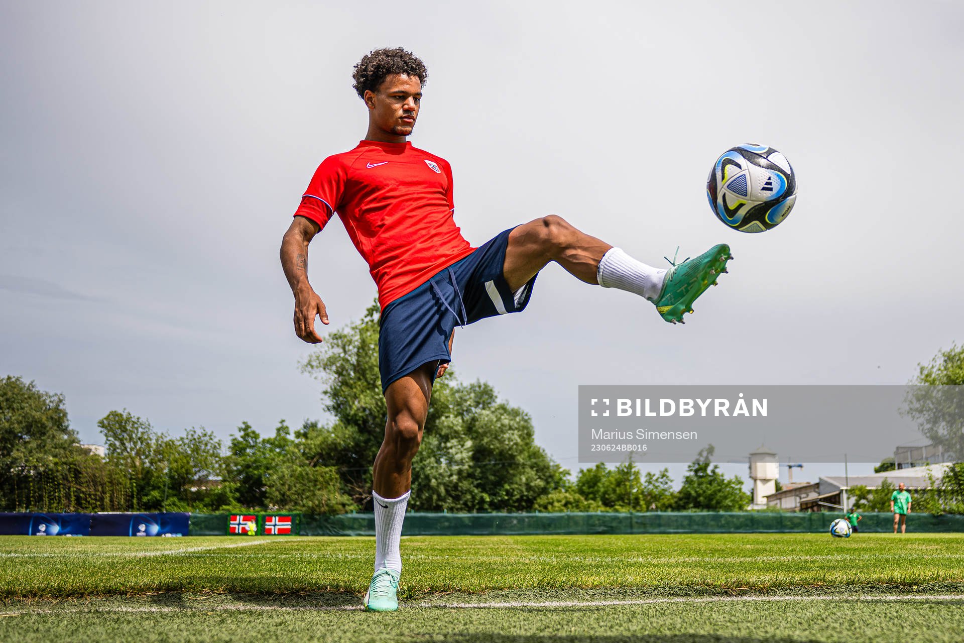 Oscar Bobb of the Norwegian under-21 national football team