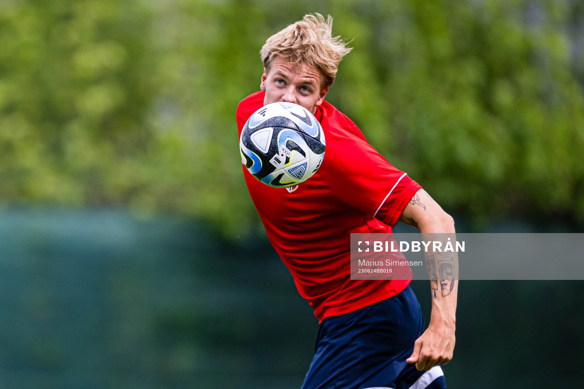 Jesper Norman Daland of the Norwegian under-21 national