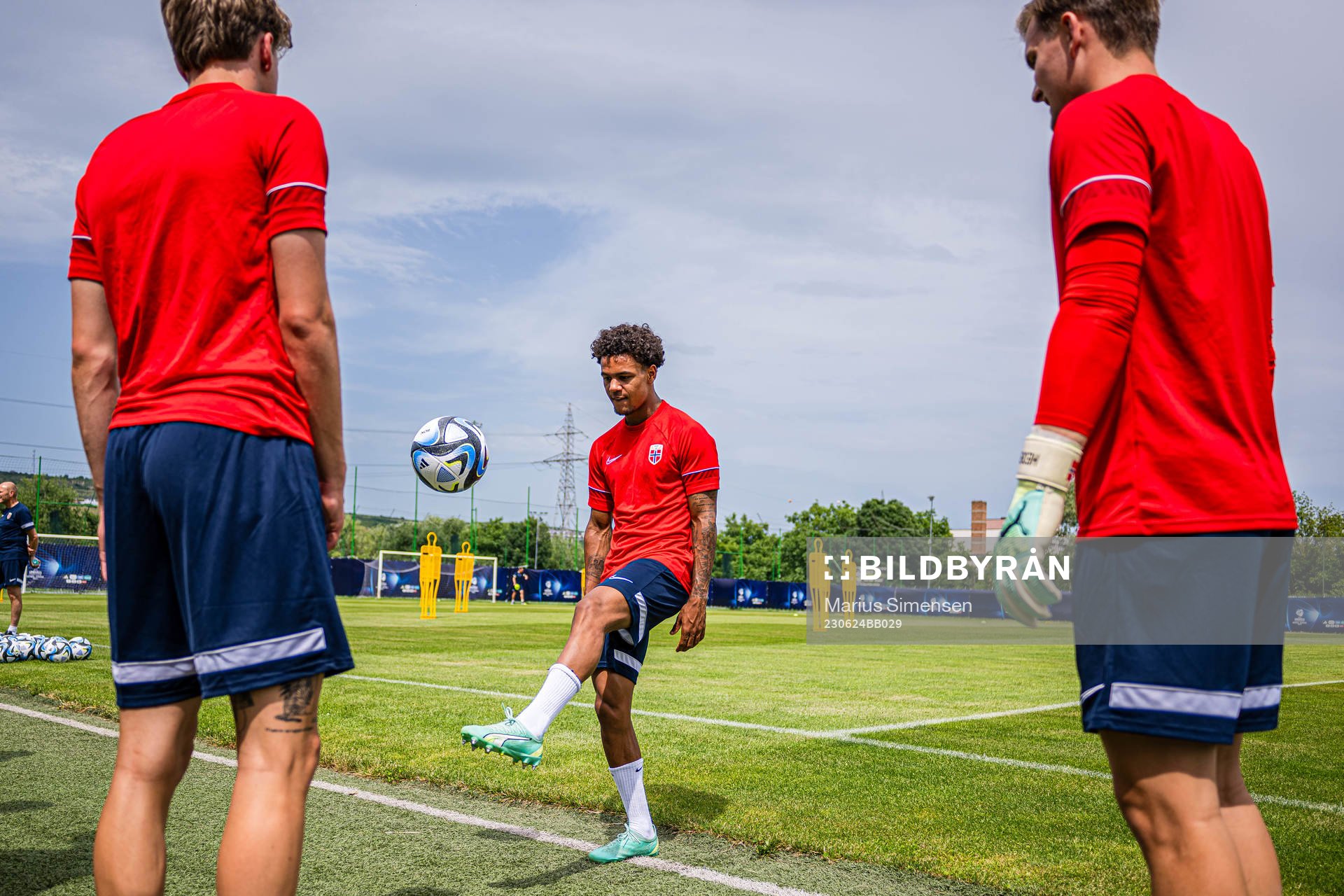 Oscar Bobb of the Norwegian under-21 national football team