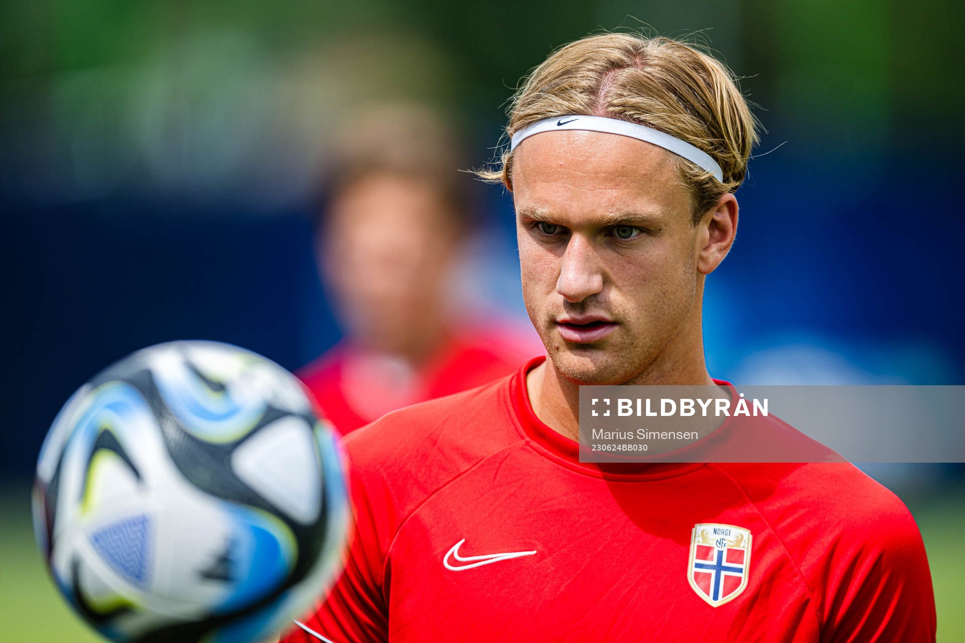 Erik Botheim of the Norwegian under-21 national football