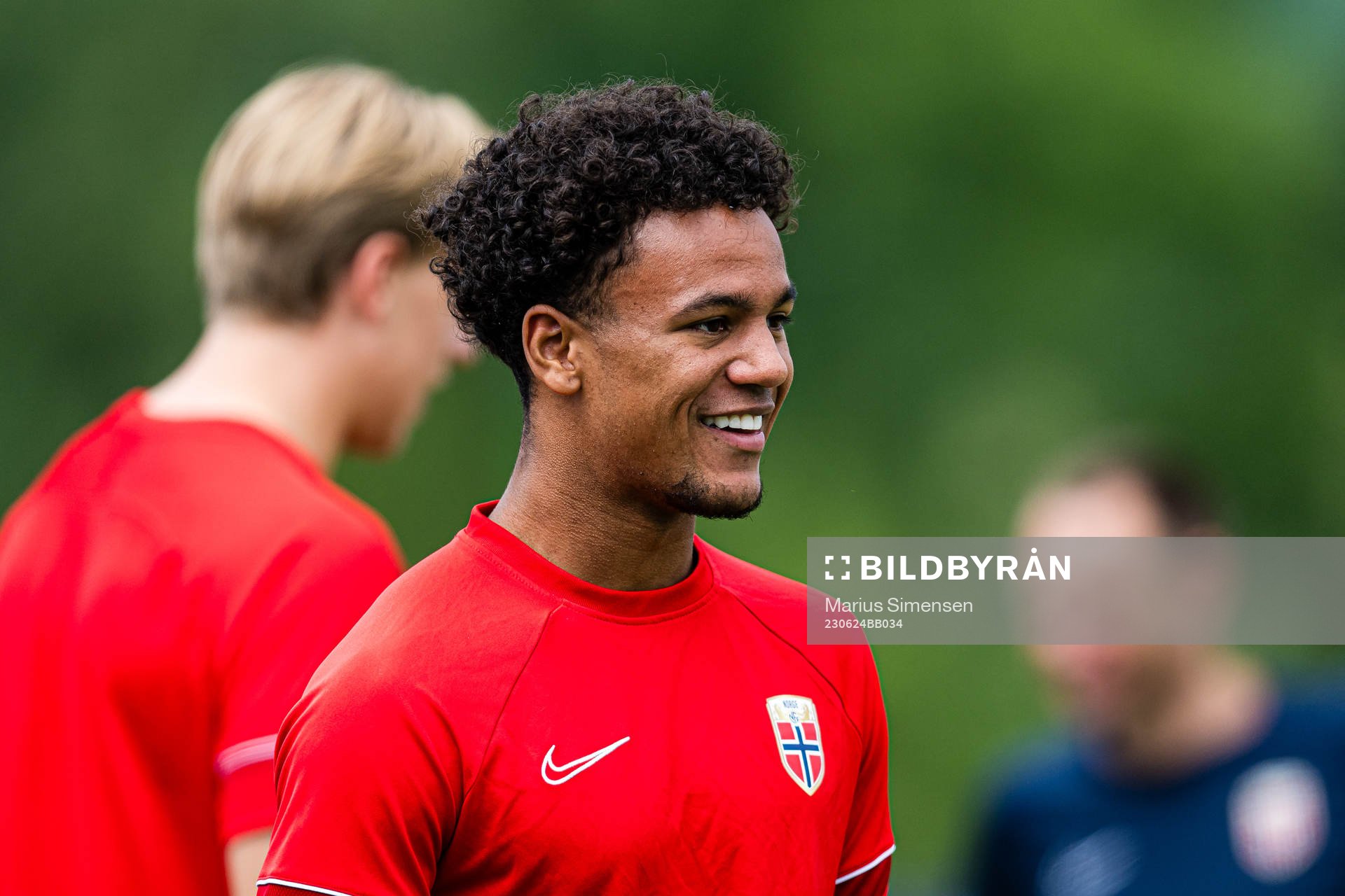 Oscar Bobb of the Norwegian under-21 national football team