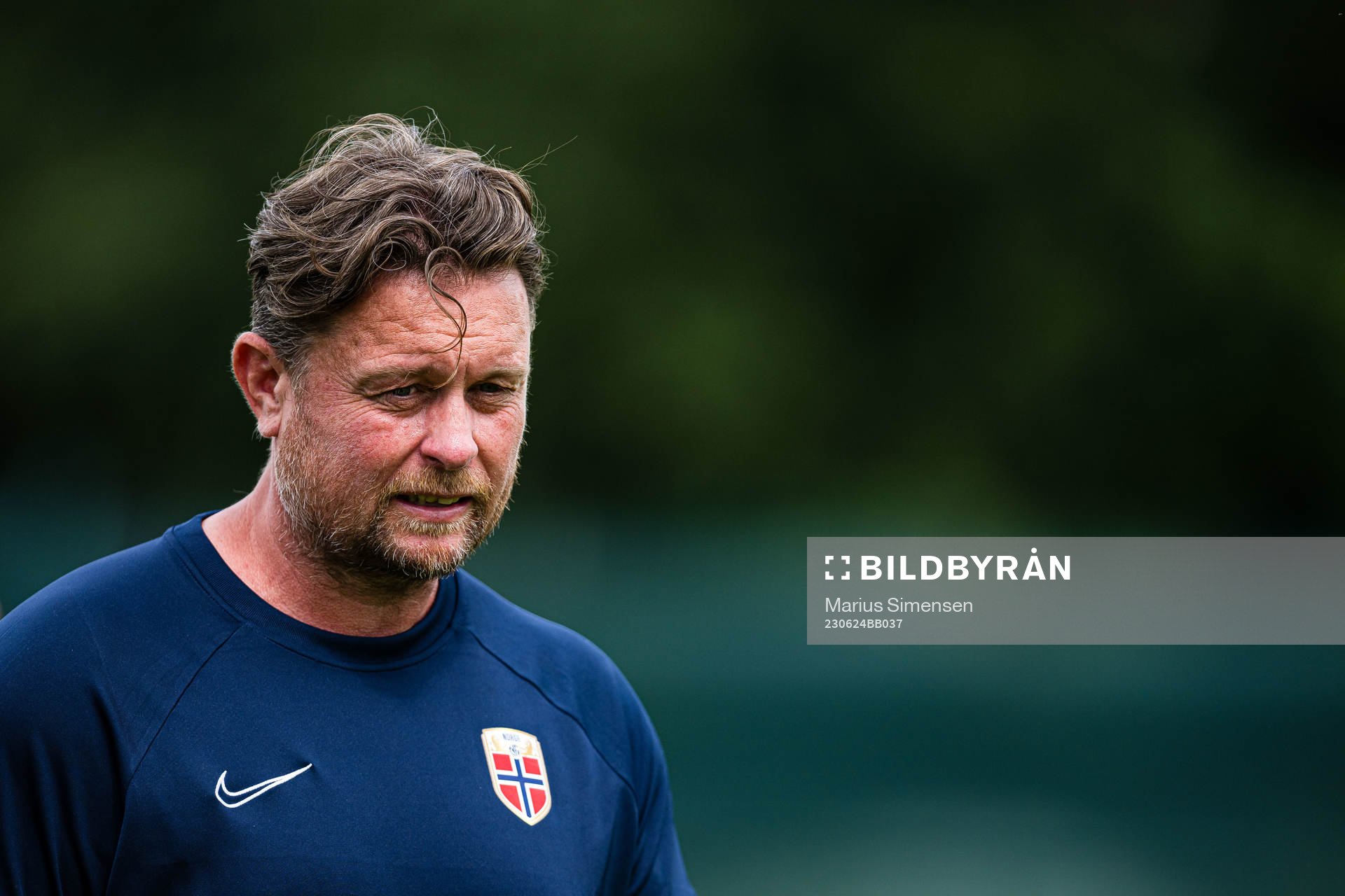 Fysio Bård Homstøl of the Norwegian under-21 national