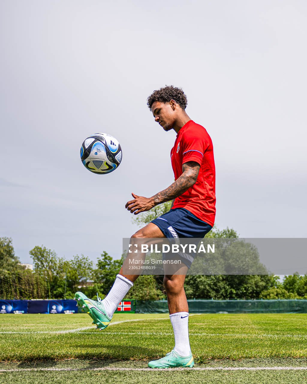 Oscar Bobb of the Norwegian under-21 national football team