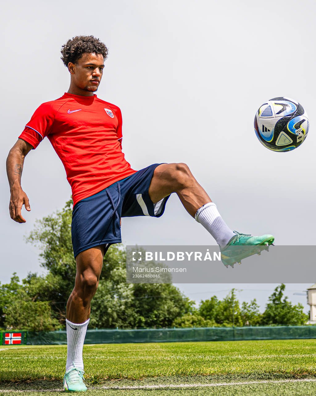 Oscar Bobb of the Norwegian under-21 national football team