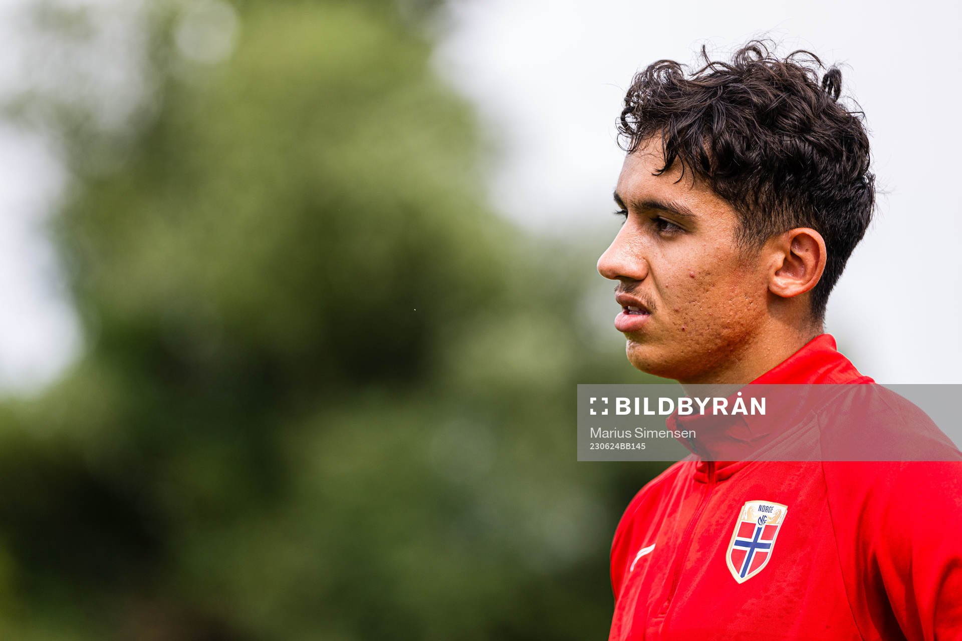 Osame Sahraoui of the Norwegian under-21 national football