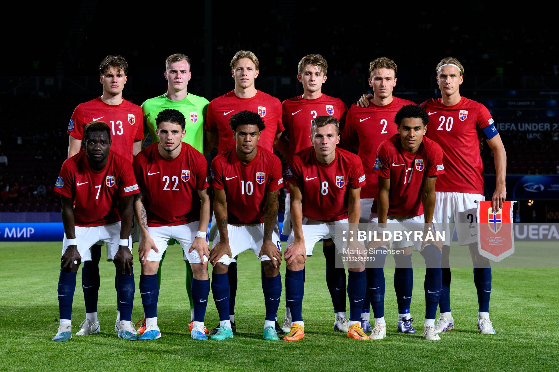 Starting eleven of Norway