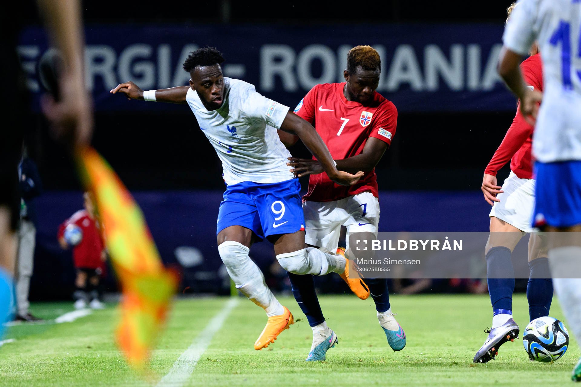 Arnaud Kalimuendo Muinga of France and Joshua Kitolano of