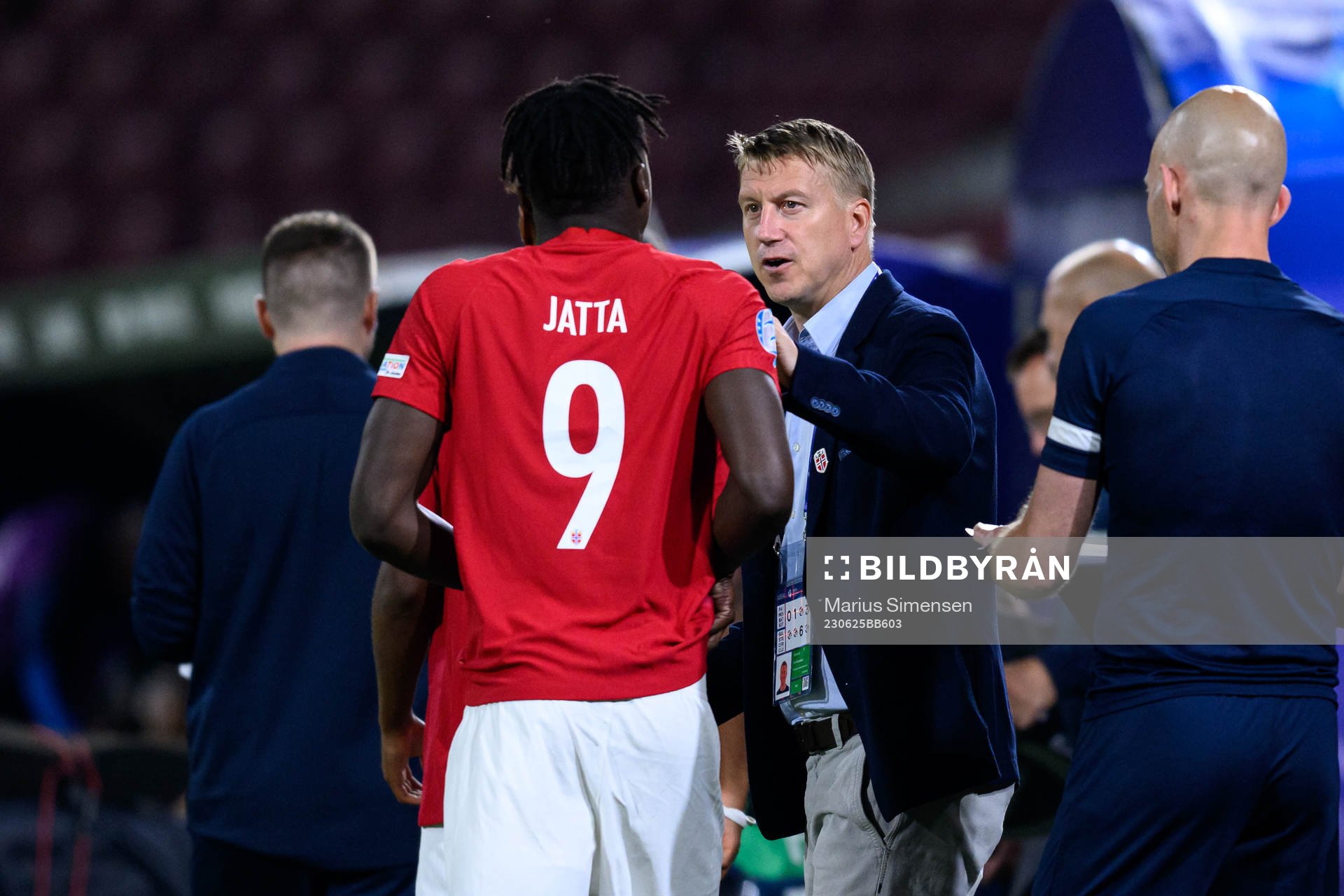 Seedy Ahmed Tijan Jatta and Leif Gunnar Smerud, head coach
