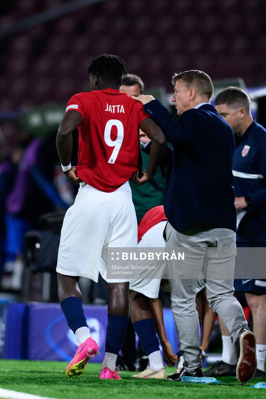 Seedy Ahmed Tijan Jatta and Leif Gunnar Smerud, head coach