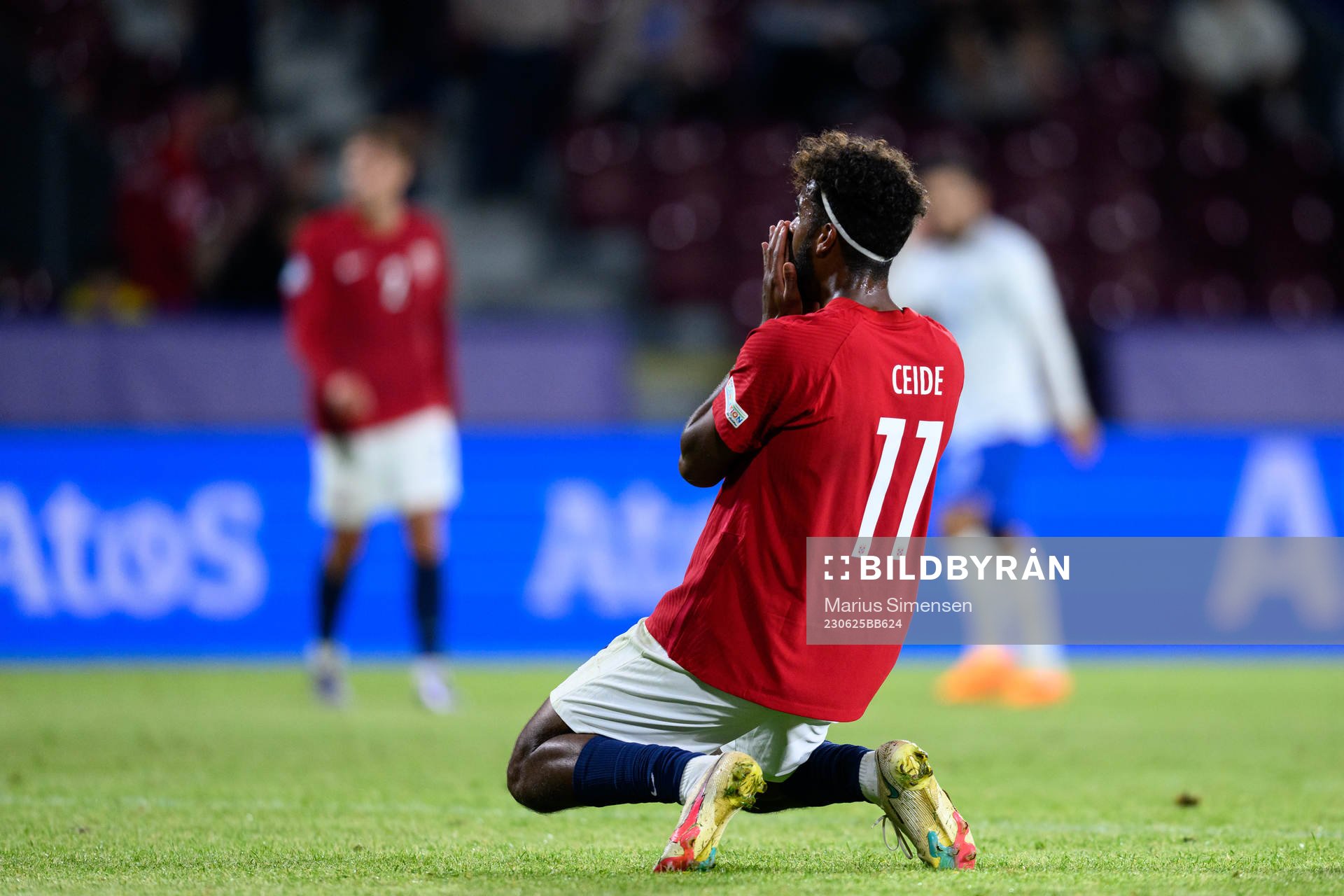 Emil Konradsen Ceide of Norway reacts