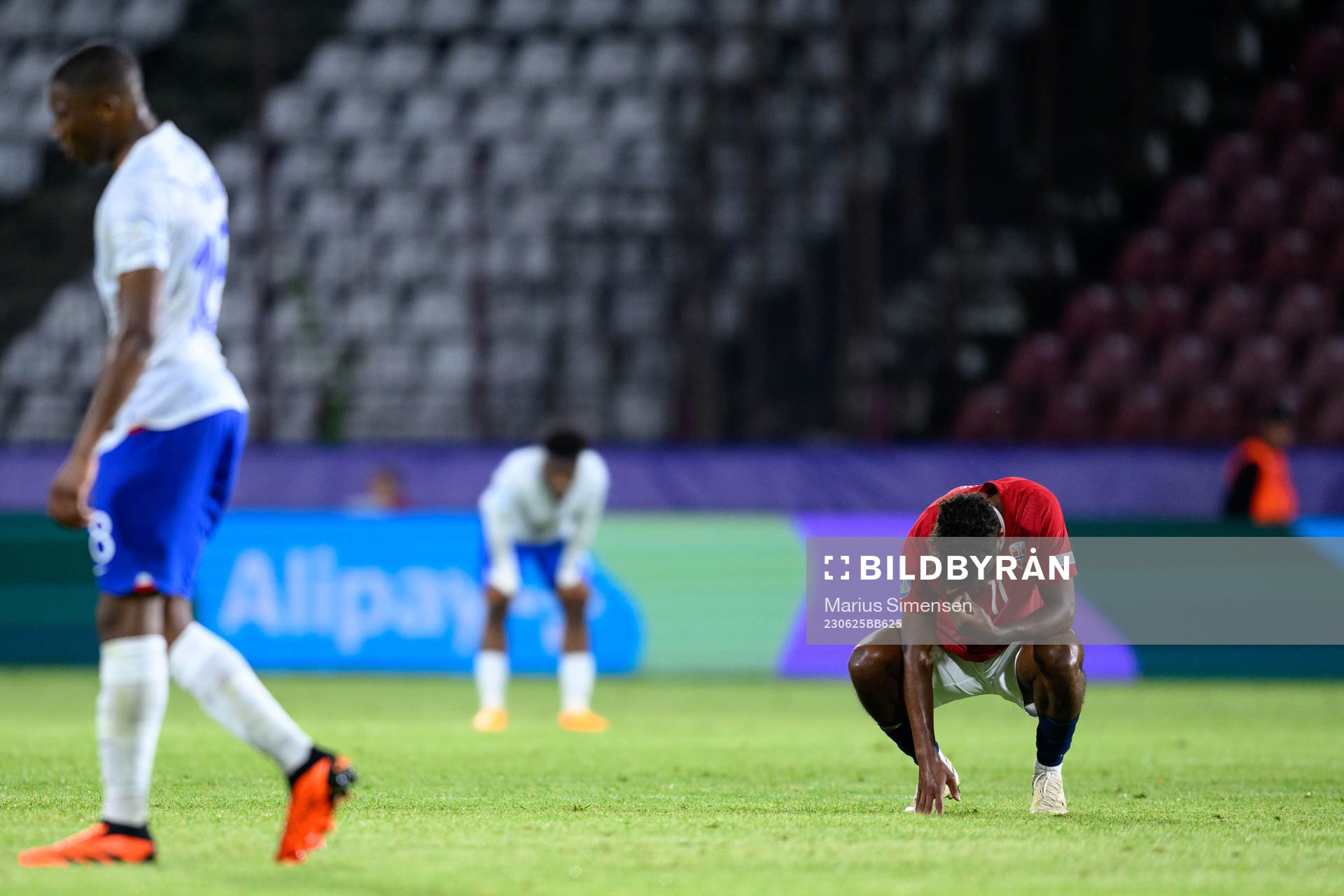 Emil Konradsen Ceide of Norway looks dejected
