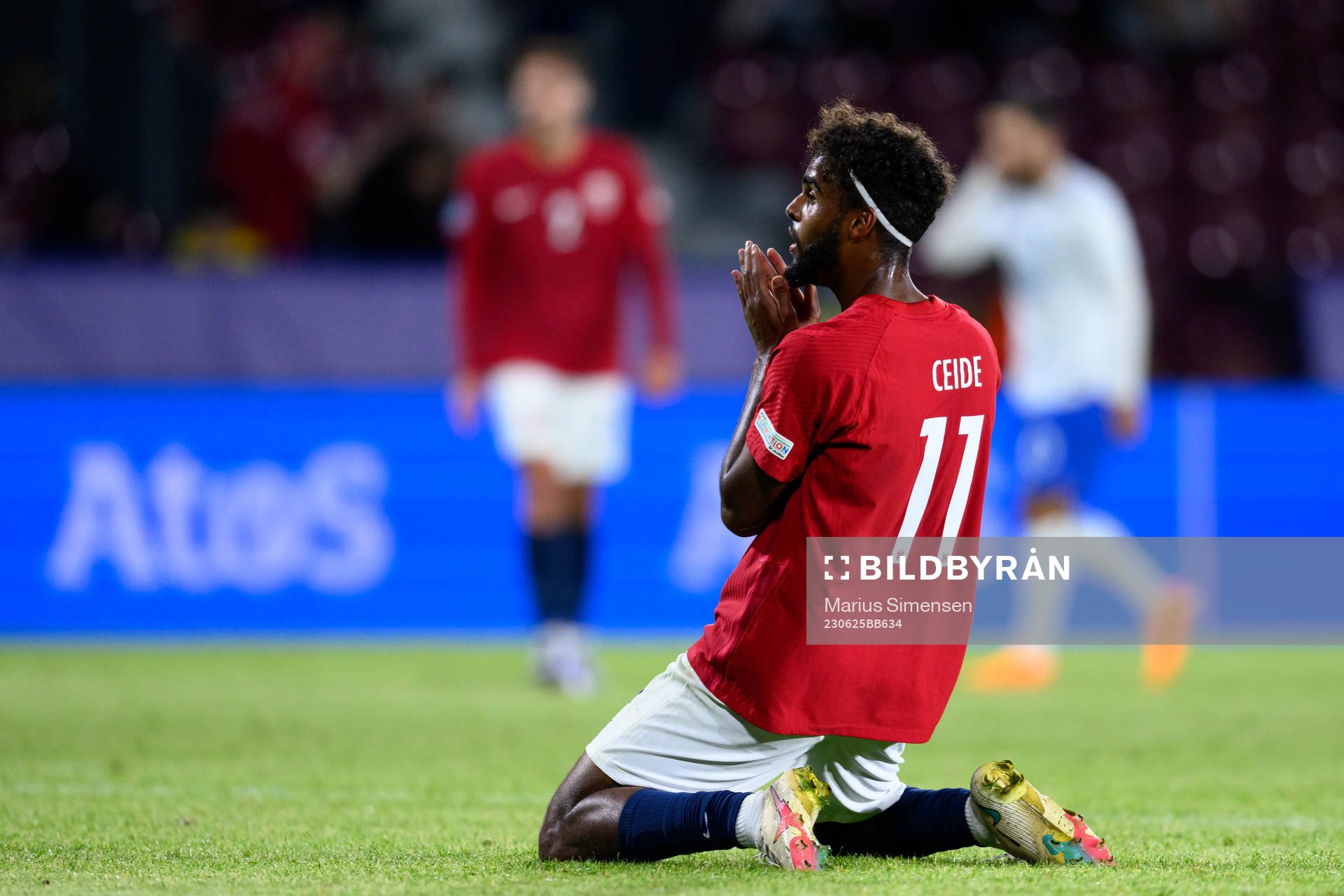 Emil Konradsen Ceide of Norway reacts