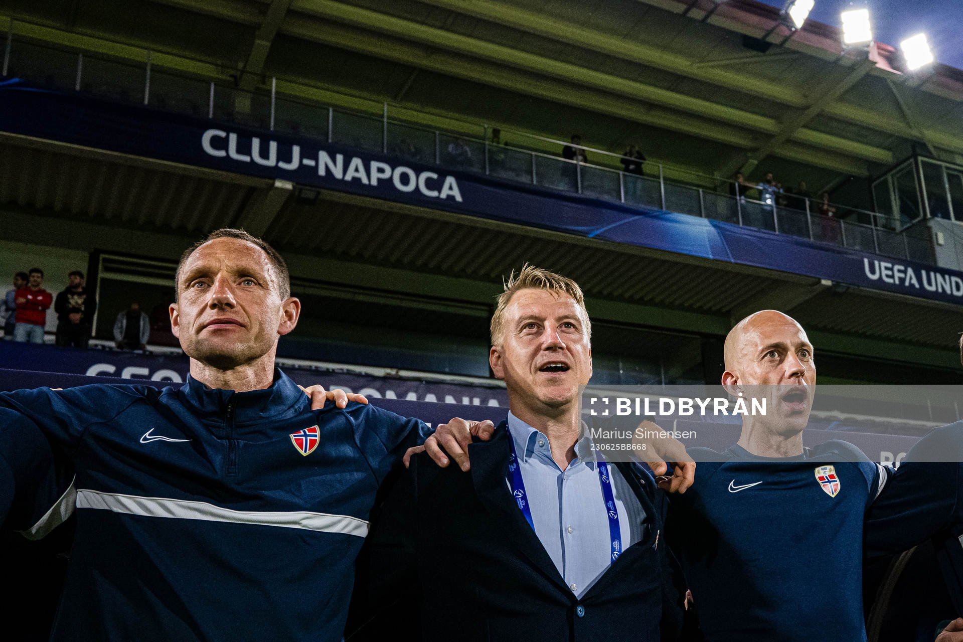 Terje Skjeldestad, assistant coach, Leif Gunnar Smerud,