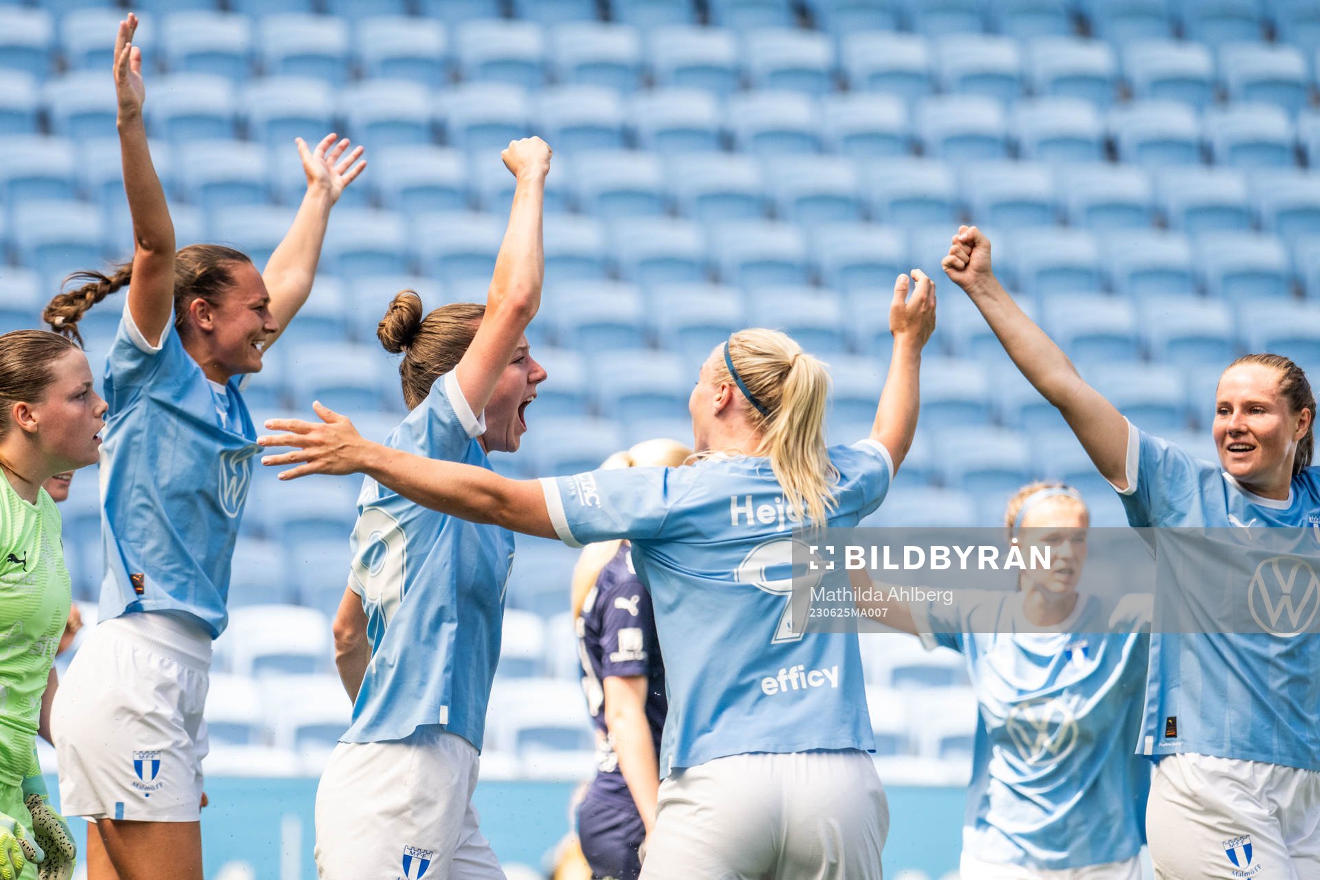 Malmö FFs Anna Plantin jublar