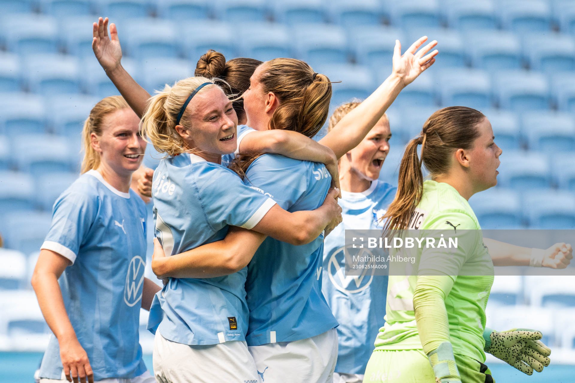 Malmö FFs Madeleine Hejde jublar