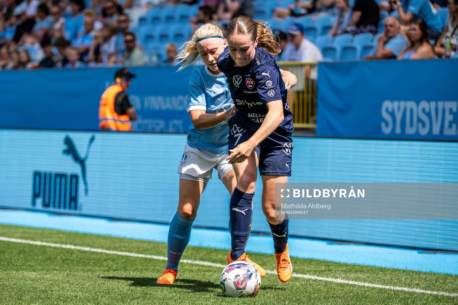 Malmö FFs Madeleine Hejde och FC Rosengårds Mathilde