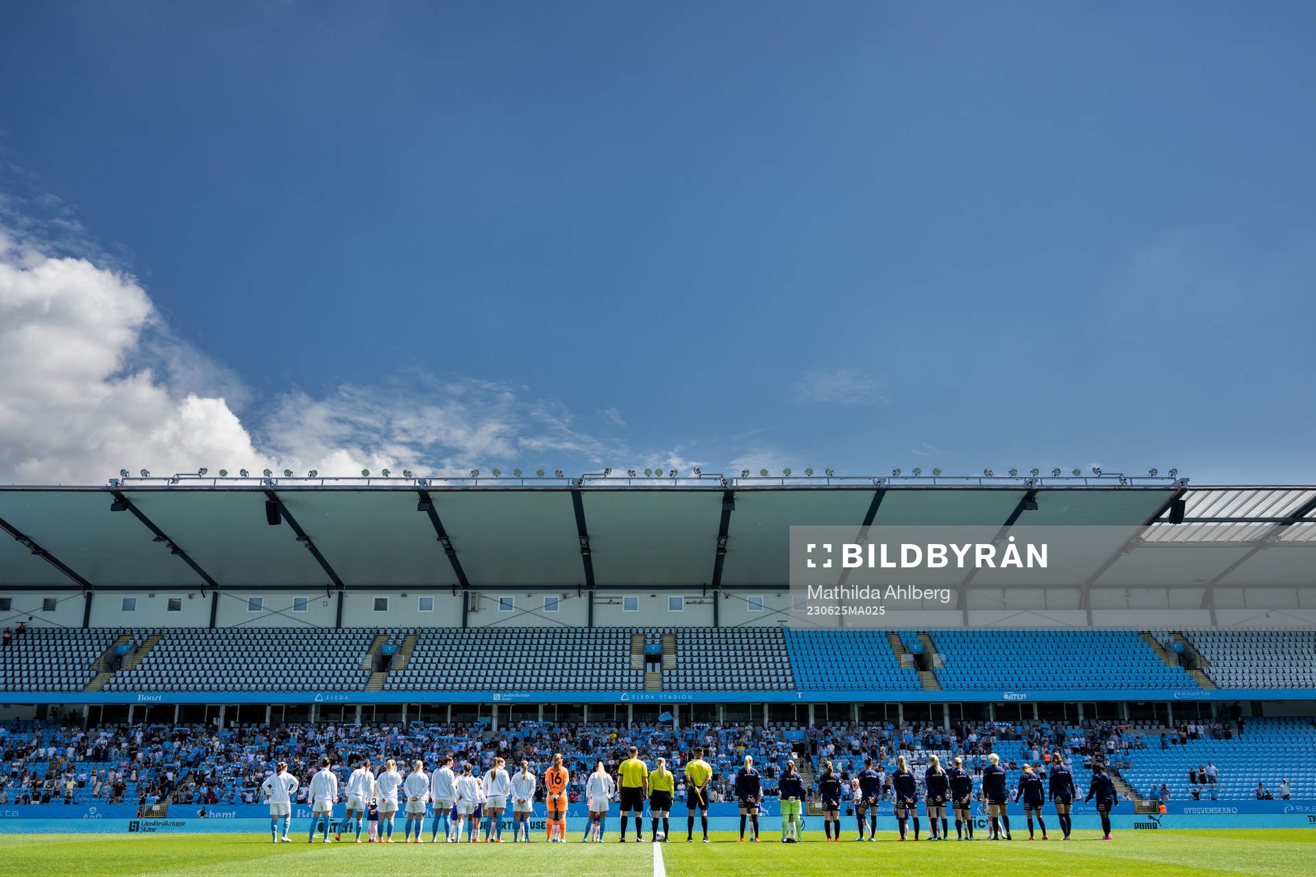 Malmö FFs och FC Rosengårds spelar