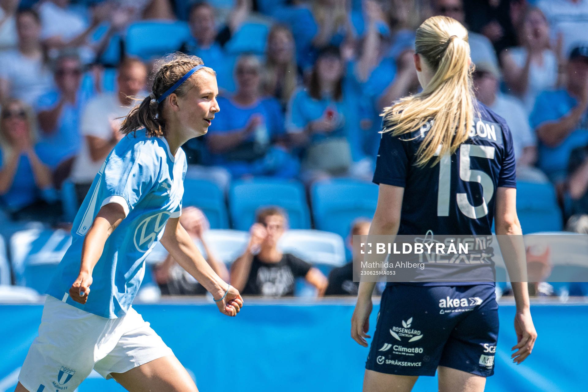 Malmö FFs Thelma Welin Persson jublar