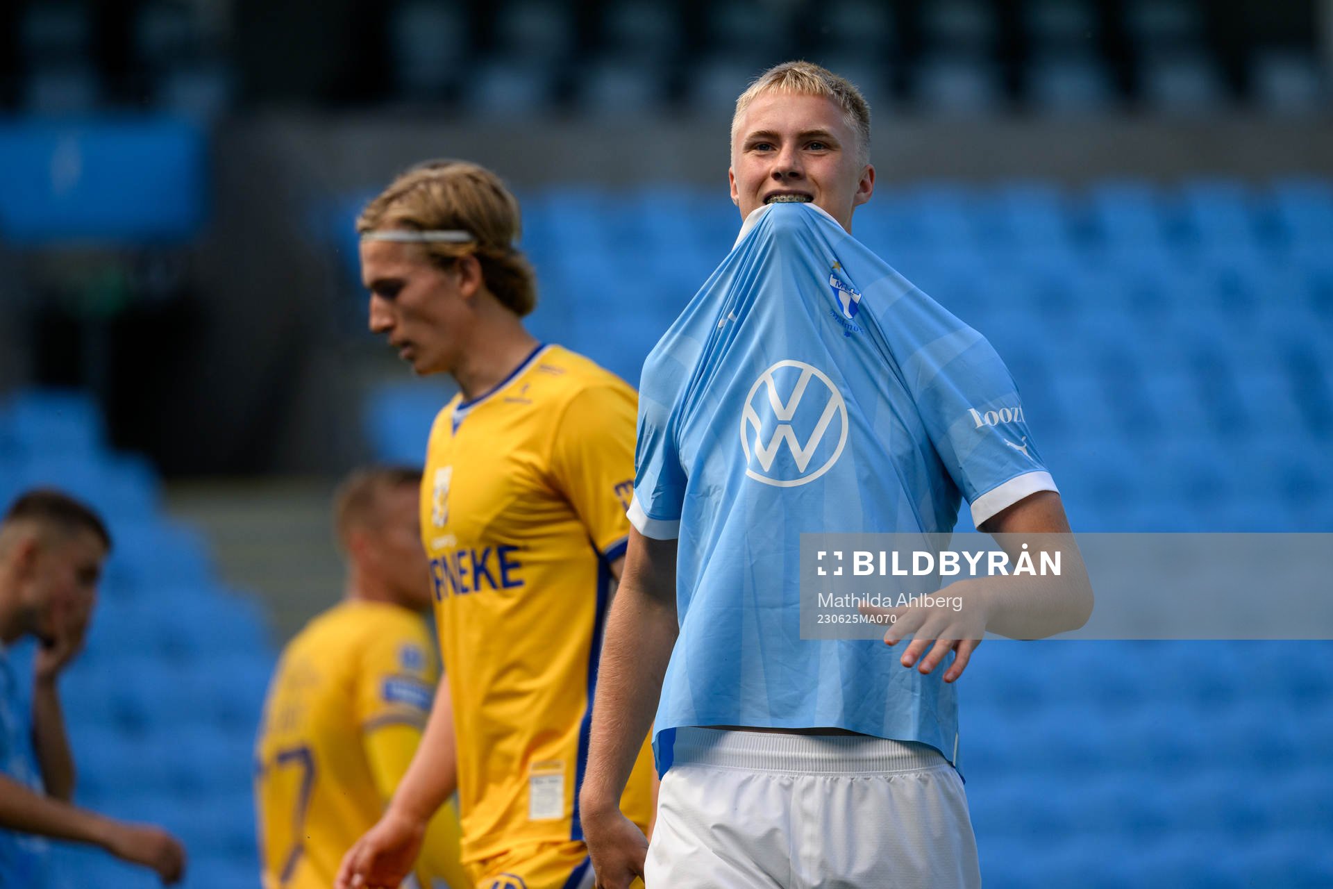 Malmö FFs Daniel Tristan Gudjohnsen deppar