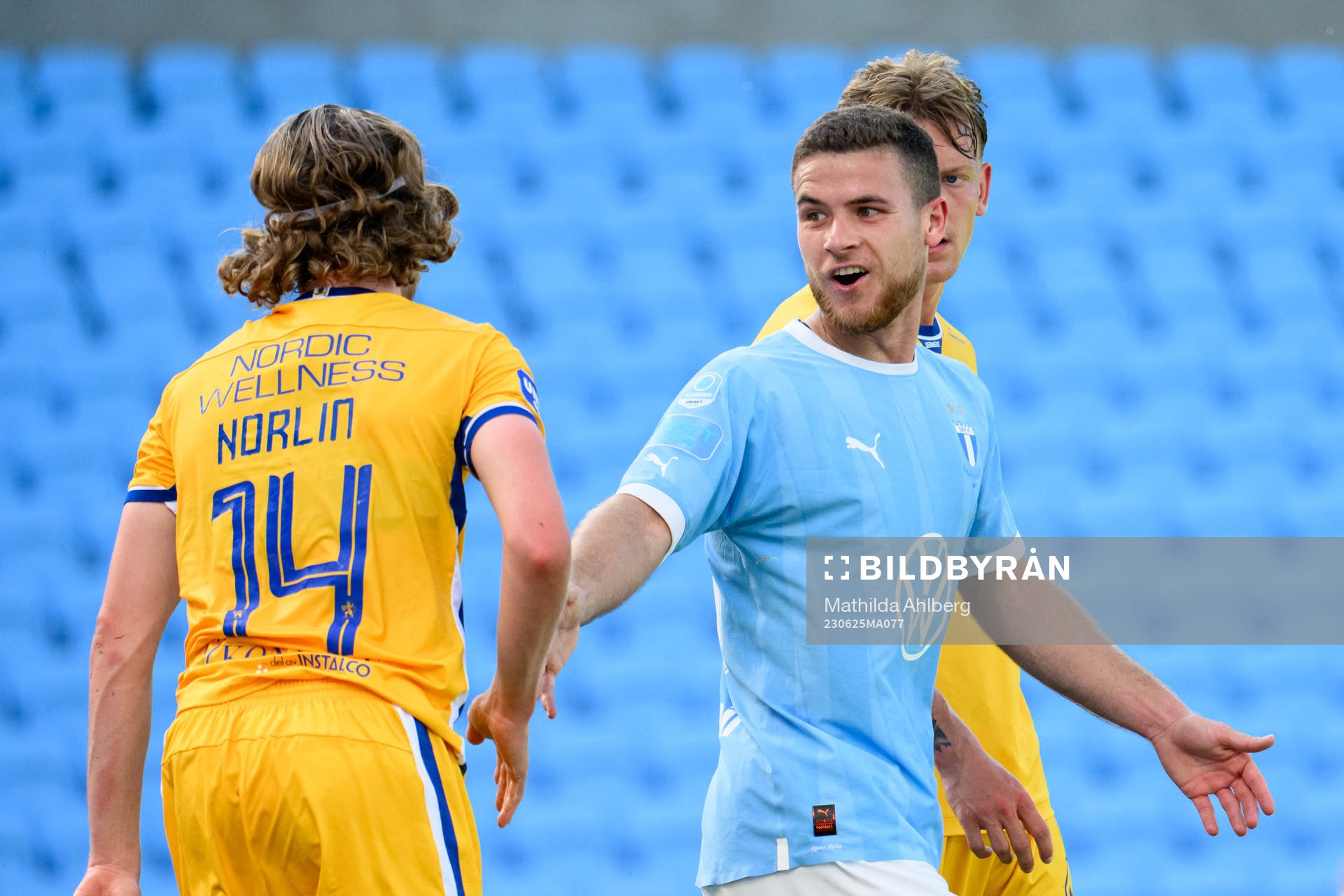 IFK Göteborgs Gustaf Norlin och Malmö FFs Gabriel