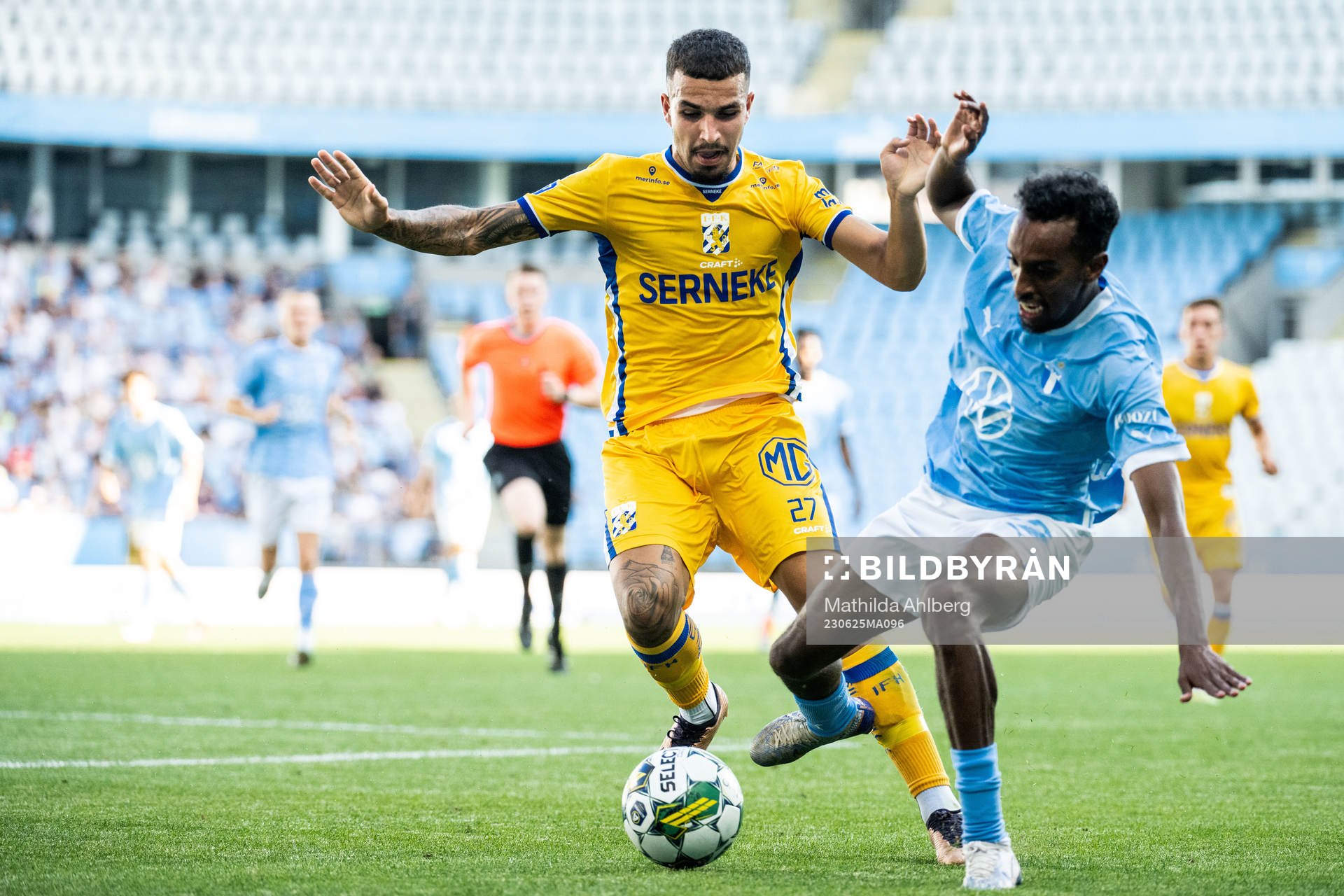 IFK Göteborgs Alai Hussain Ghasem och Malmö FFs Taha Ali