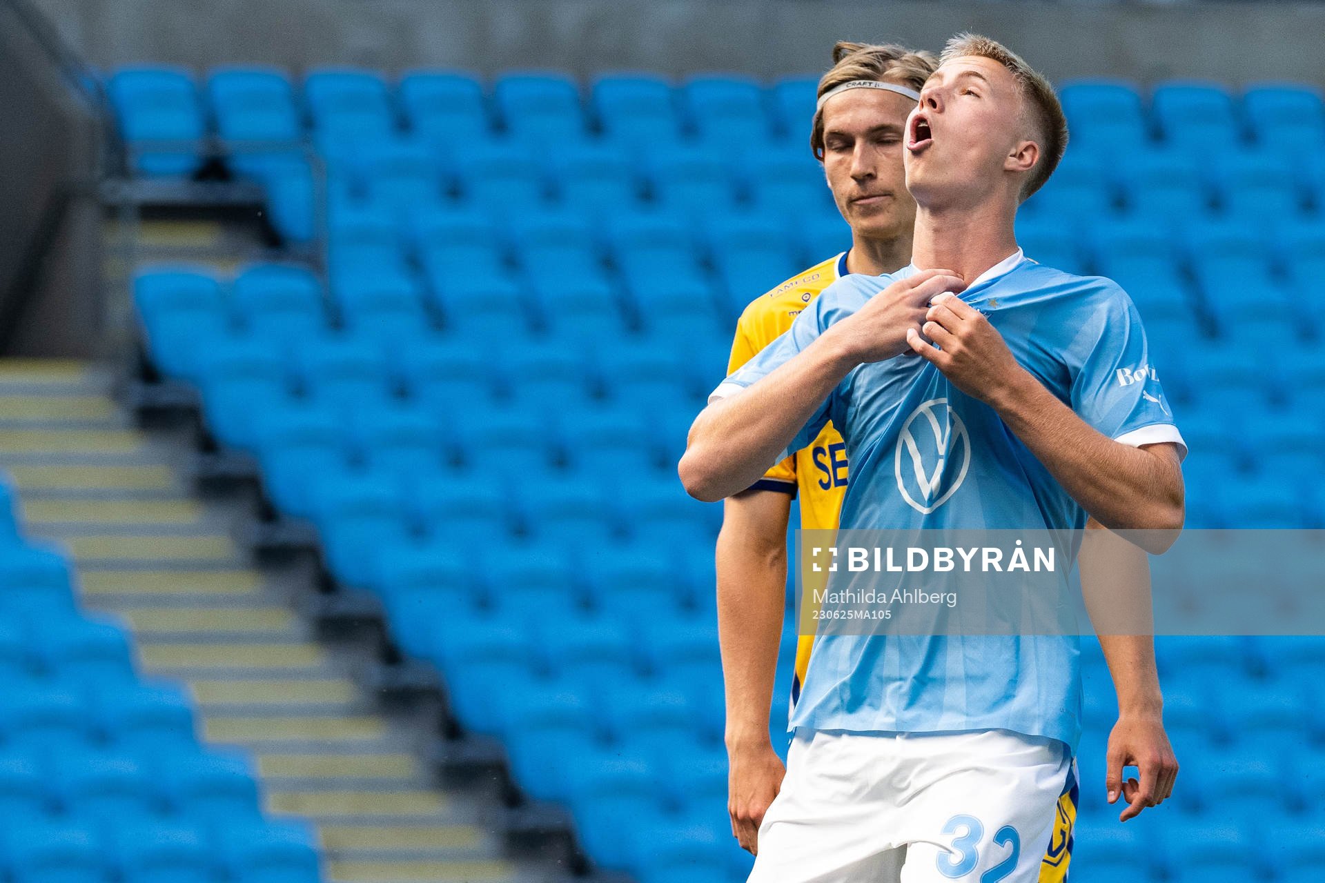 Malmö FFs Daniel Tristan Gudjohnsen deppar