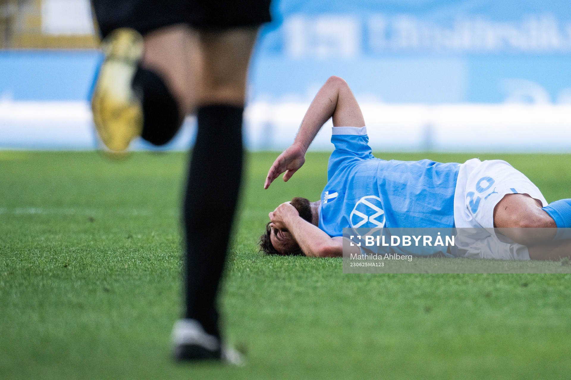 Malmö FFs Moustafa Zeidan har ont
