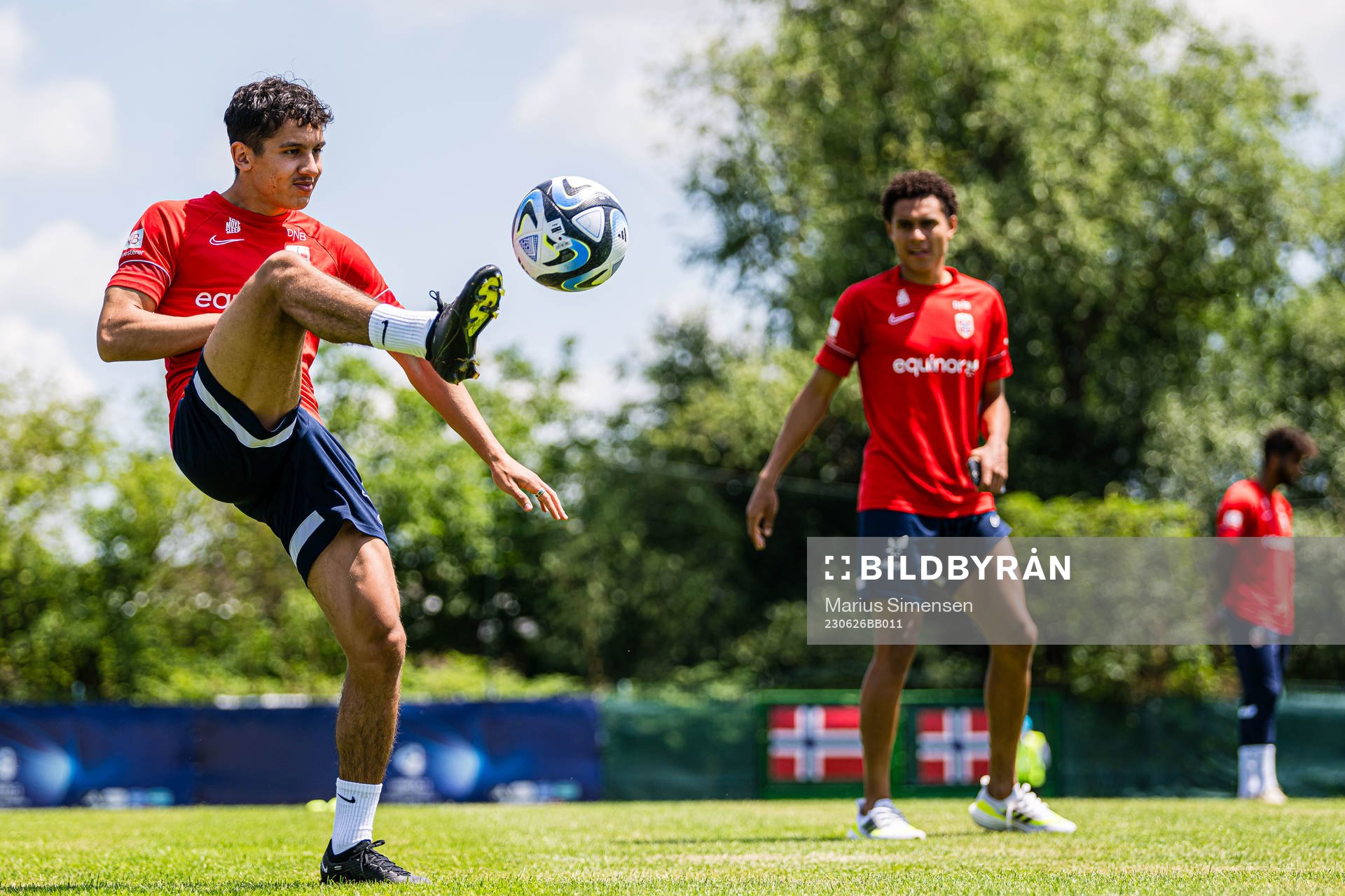 Osame Sahraoui of the Norwegian under-21 national football