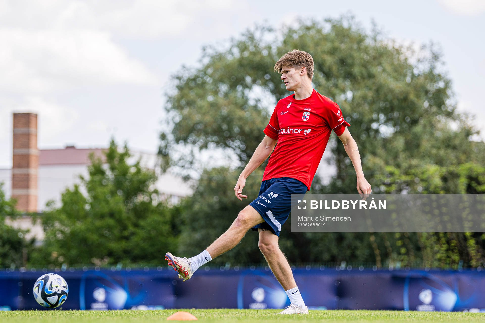 David Møller Wolfe of the Norwegian under-21 national