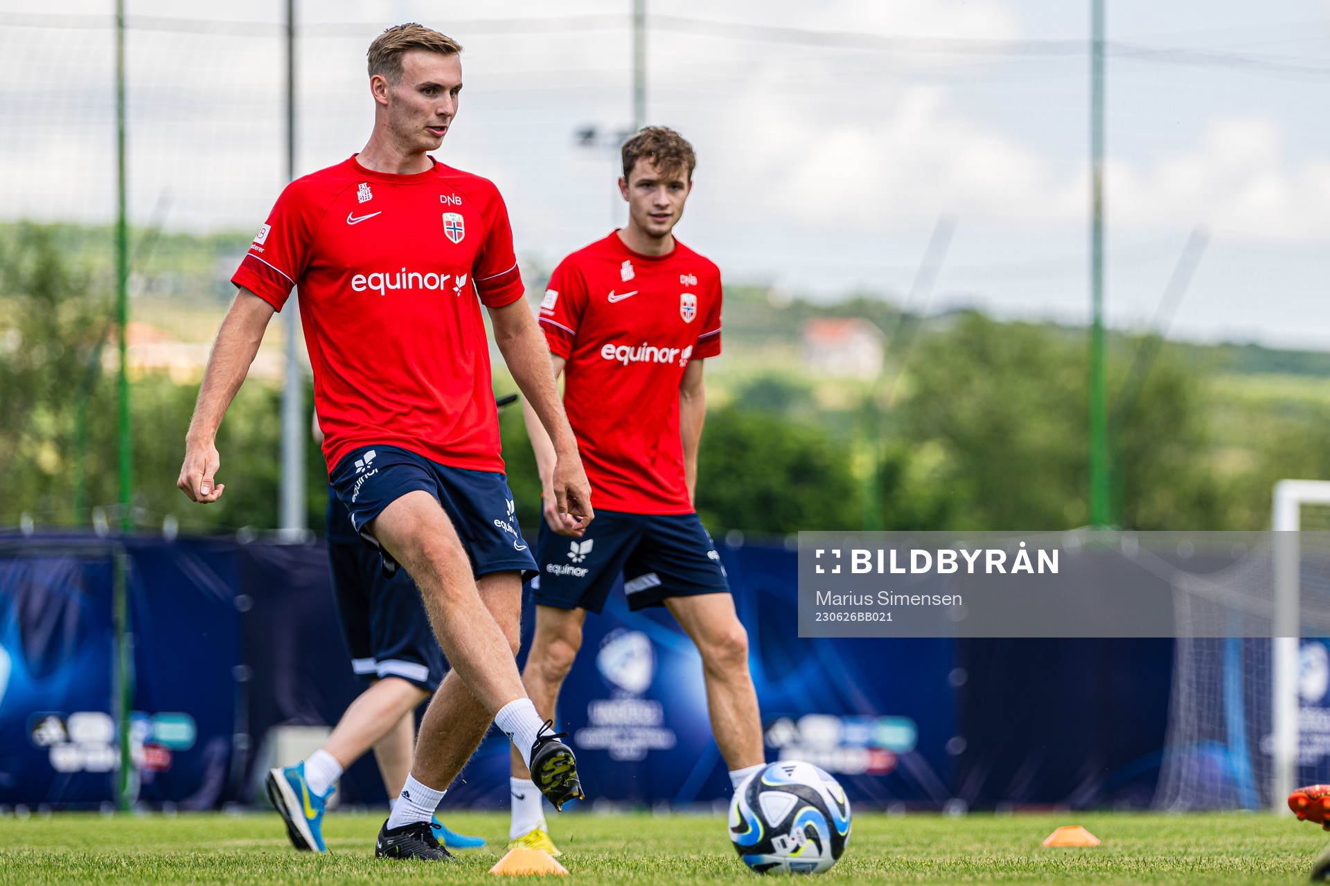 Sivert Heggheim Mannsverk of the Norwegian under-21
