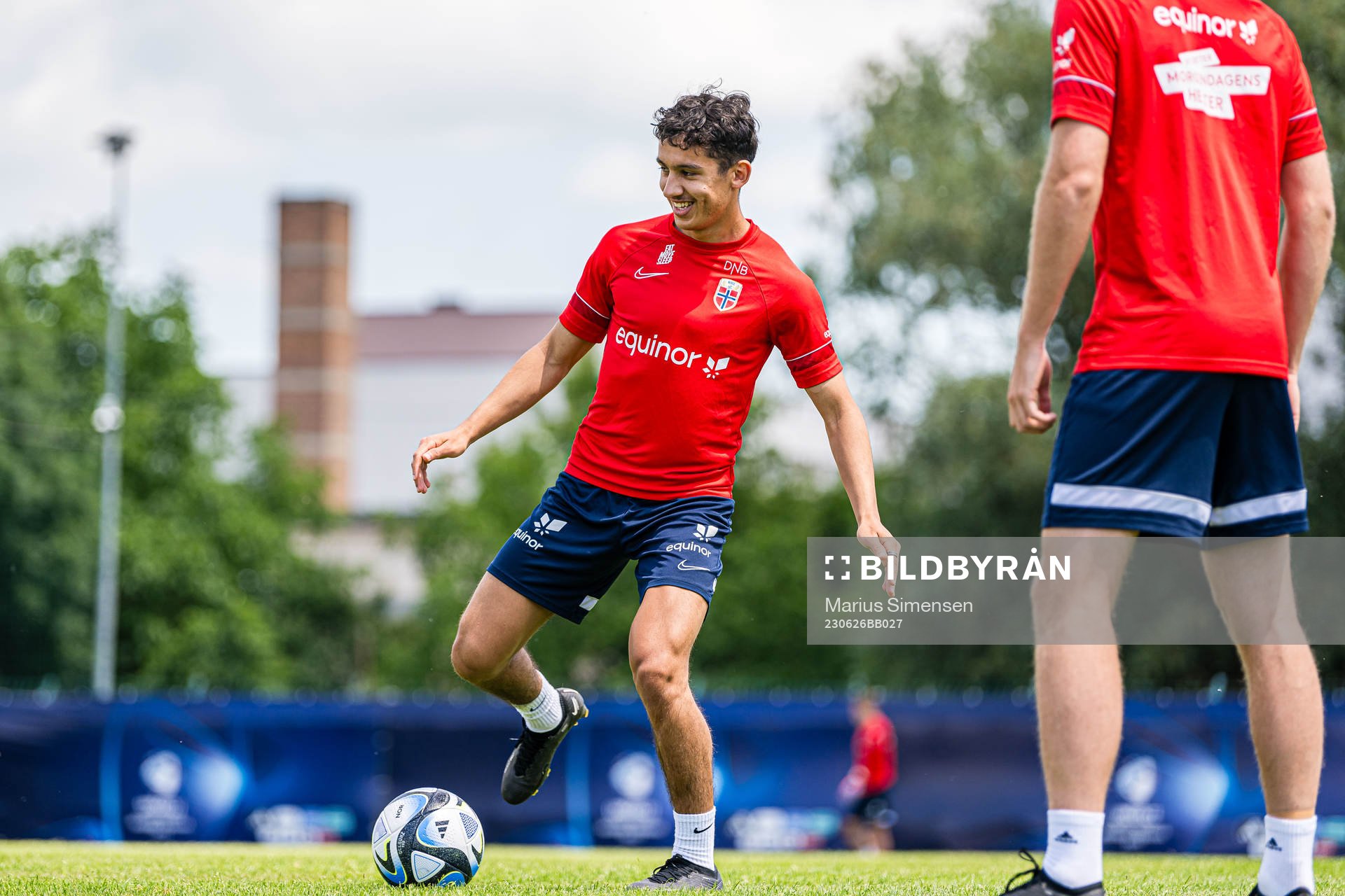 Osame Sahraoui of the Norwegian under-21 national football
