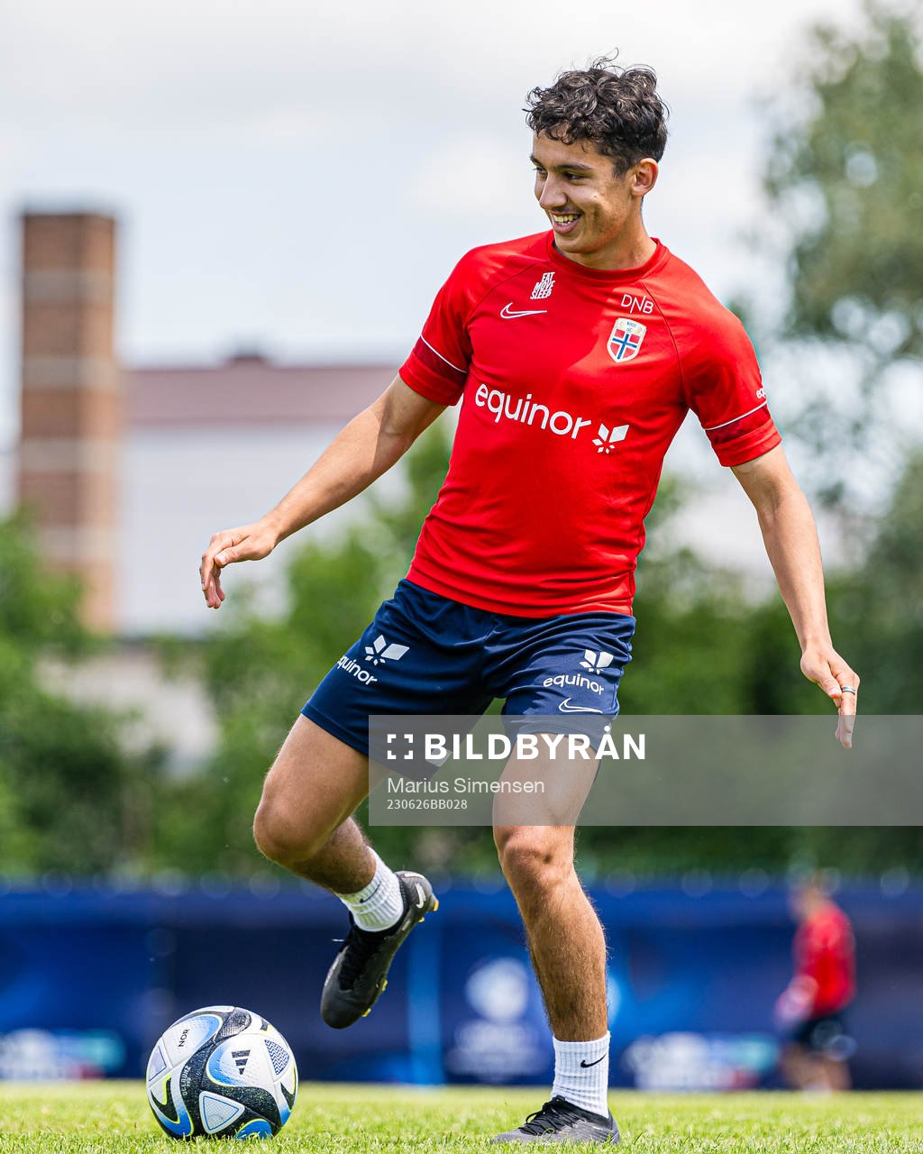 Osame Sahraoui of the Norwegian under-21 national football