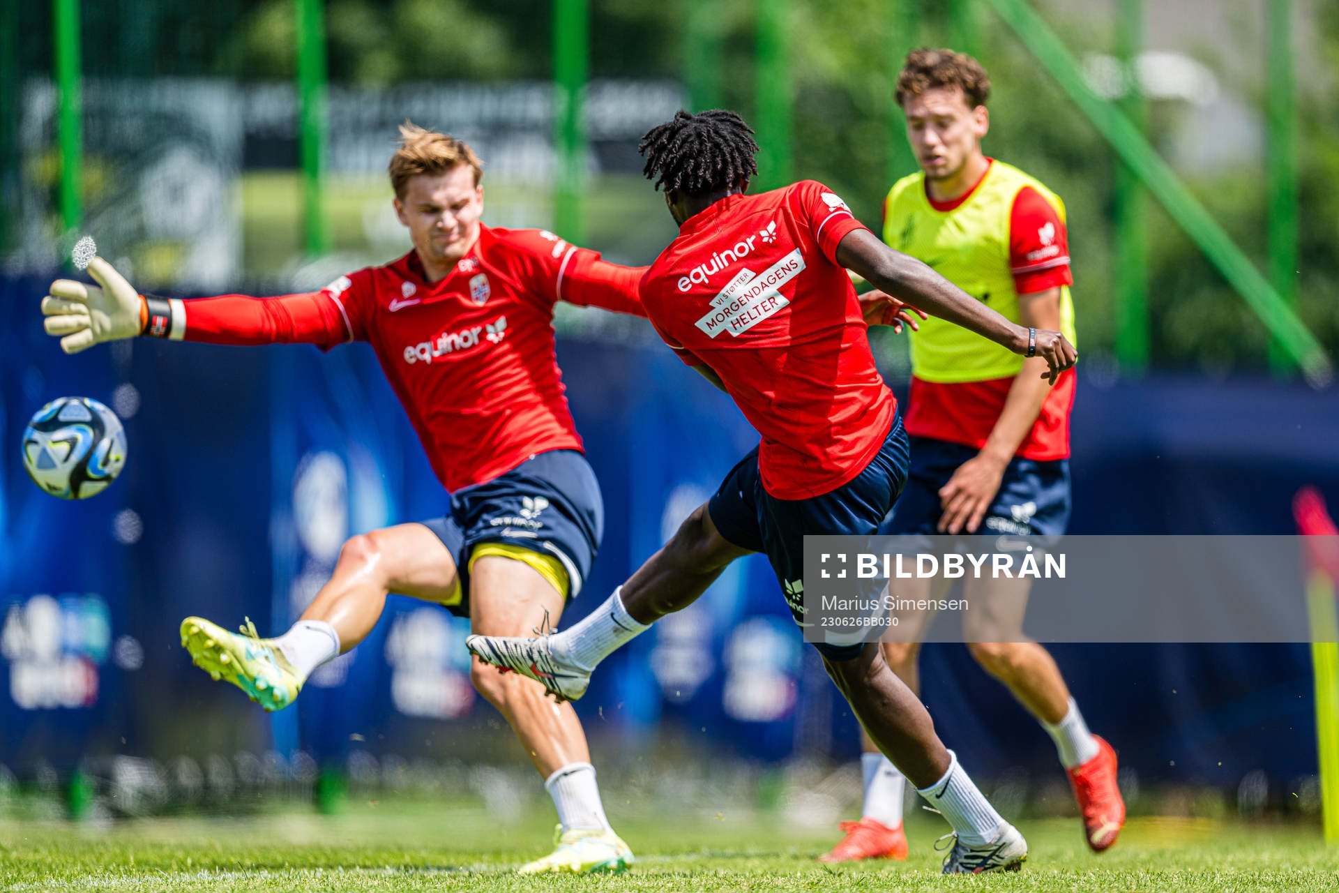 Warren Kamanzi of the Norwegian under-21 national football