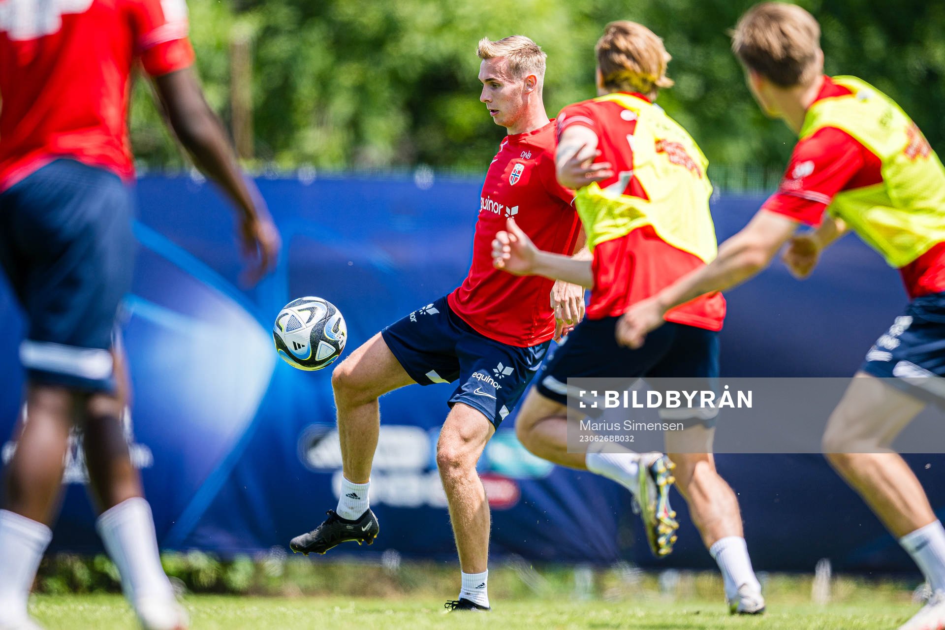 Sivert Heggheim Mannsverk of the Norwegian under-21