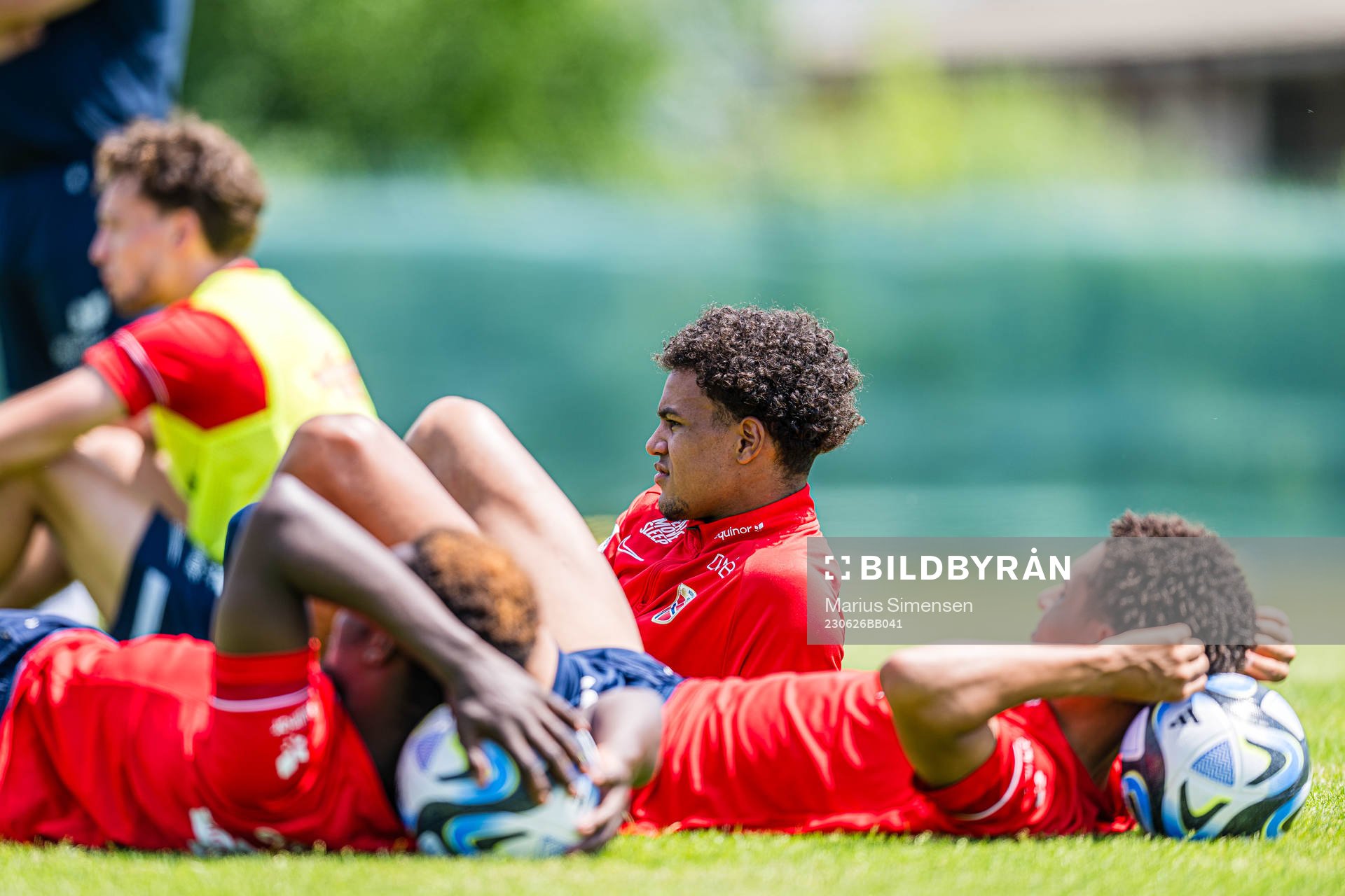 Oscar Bobb of the Norwegian under-21 national football team