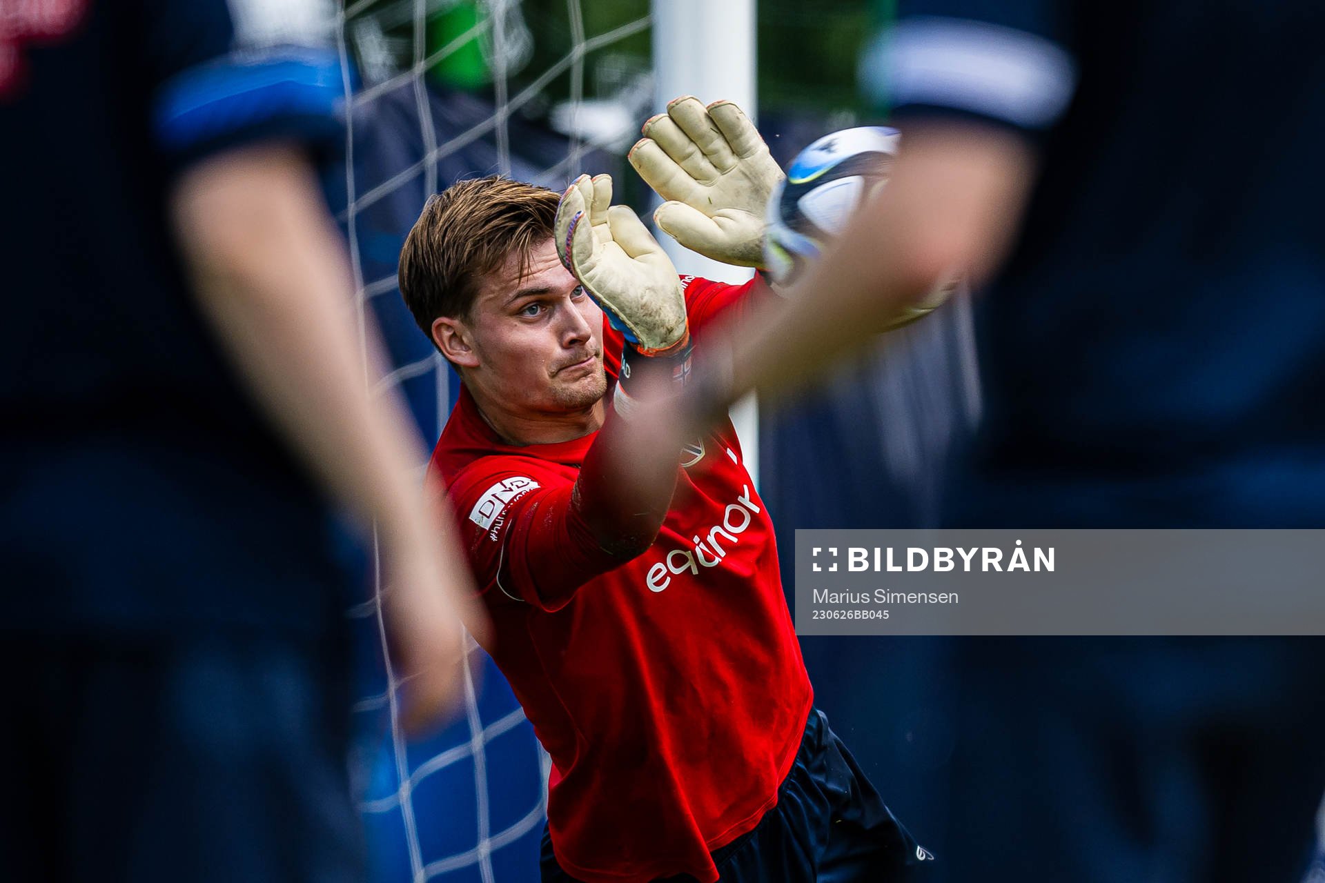 Mads Hedenstad Christiansen of the Norwegian under-21