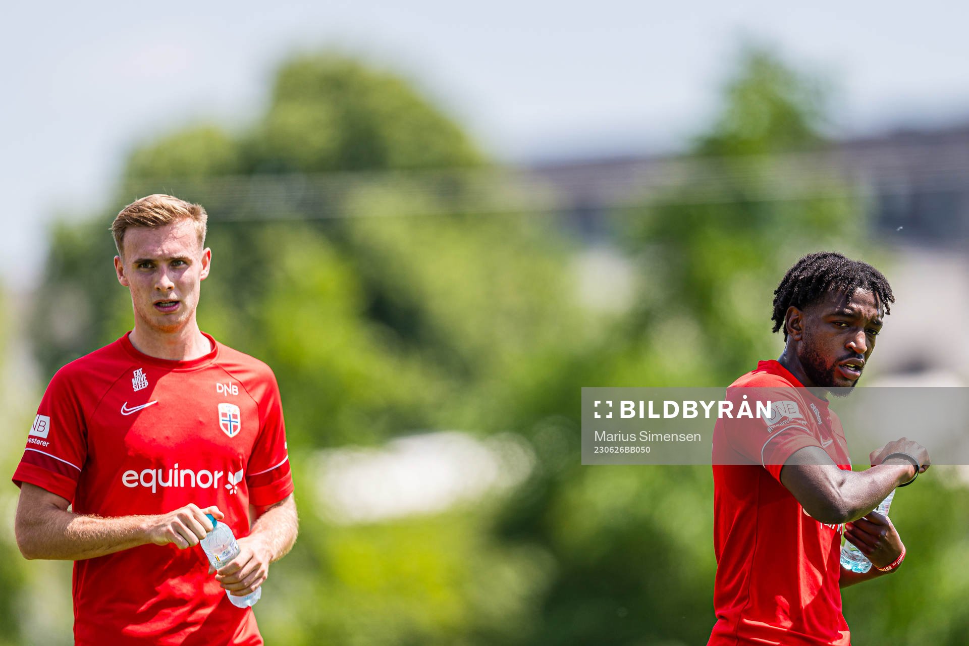 Sivert Heggheim Mannsverk and Warren Kamanzi of the