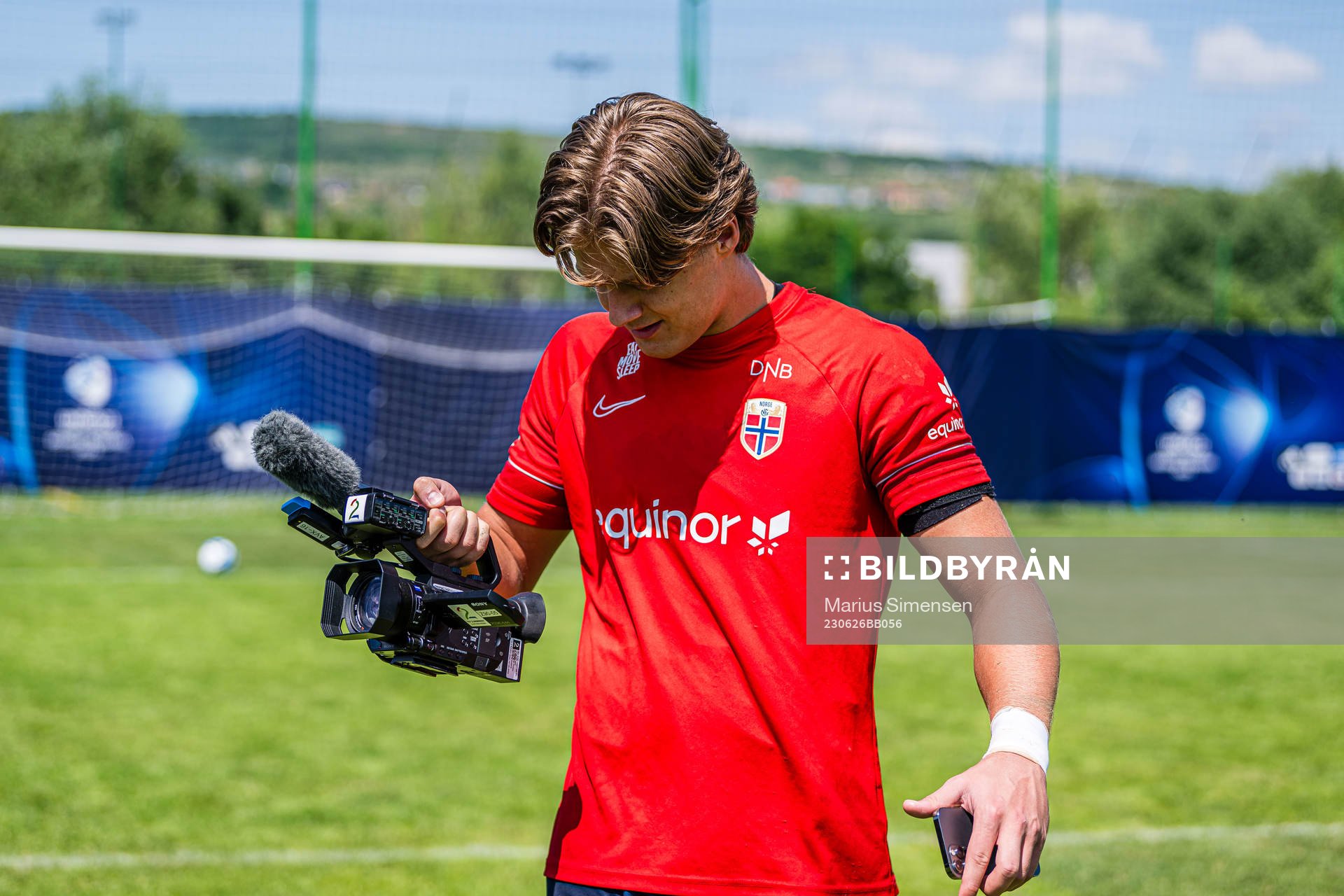 Rasmus Sandberg of the Norwegian under-21 national football