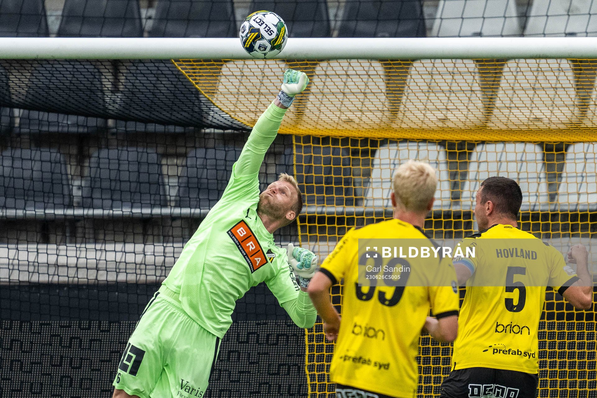 Häckens målvakt Peter Abrahamsson