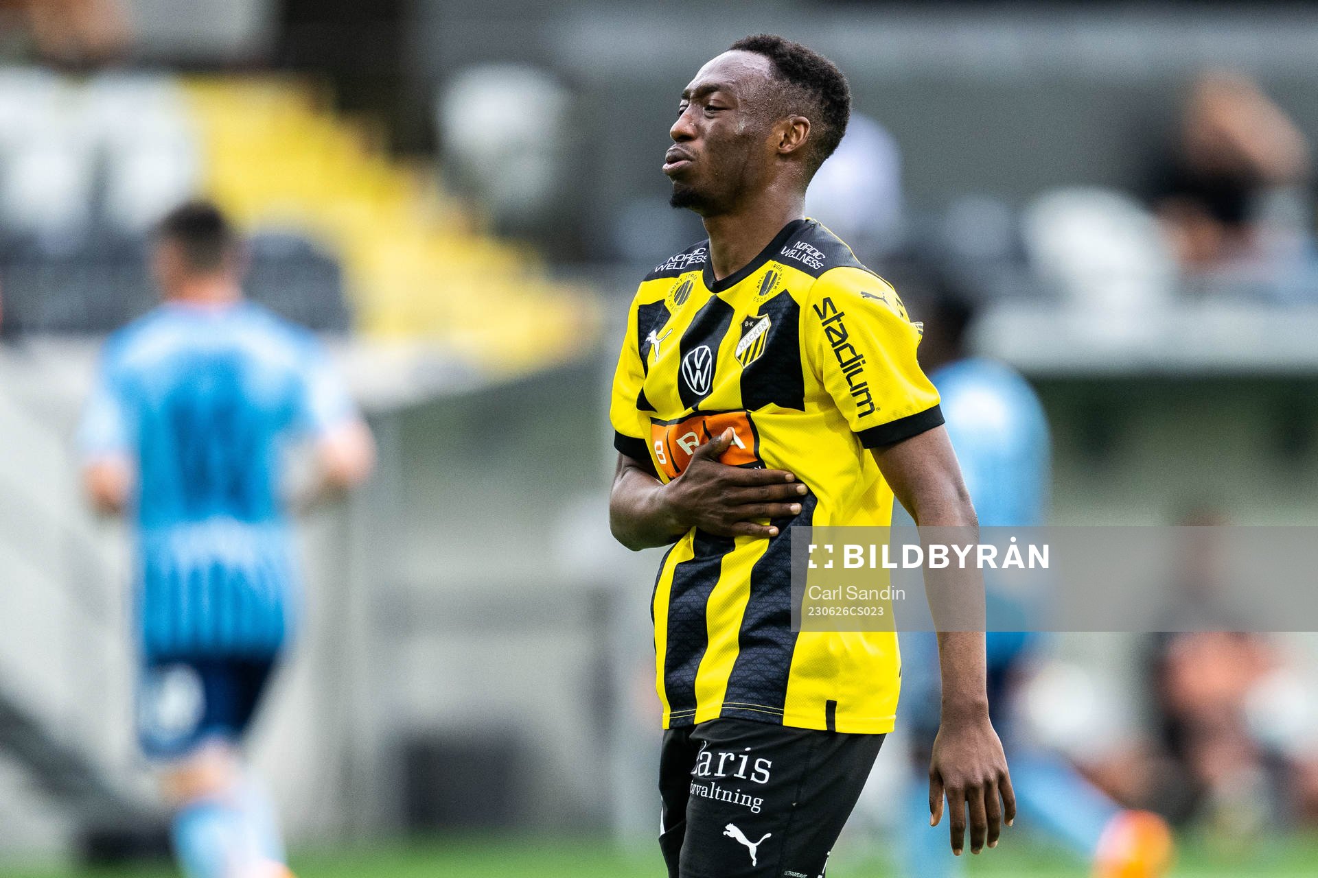 Häckens Benie Adama Traore har ont