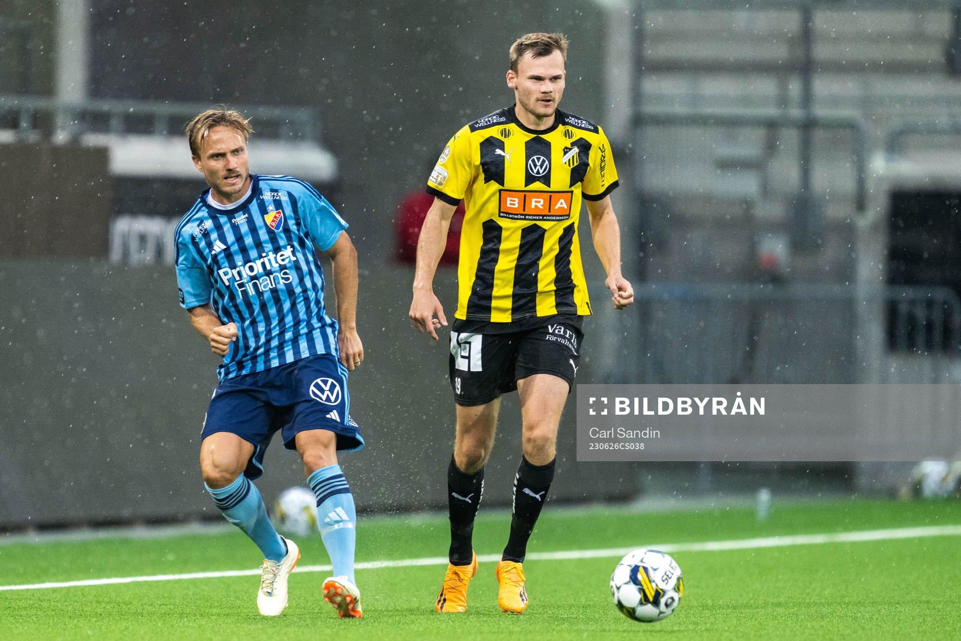 Djurgårdens Pierre Neurath Bengtsson och Häckens Oscar