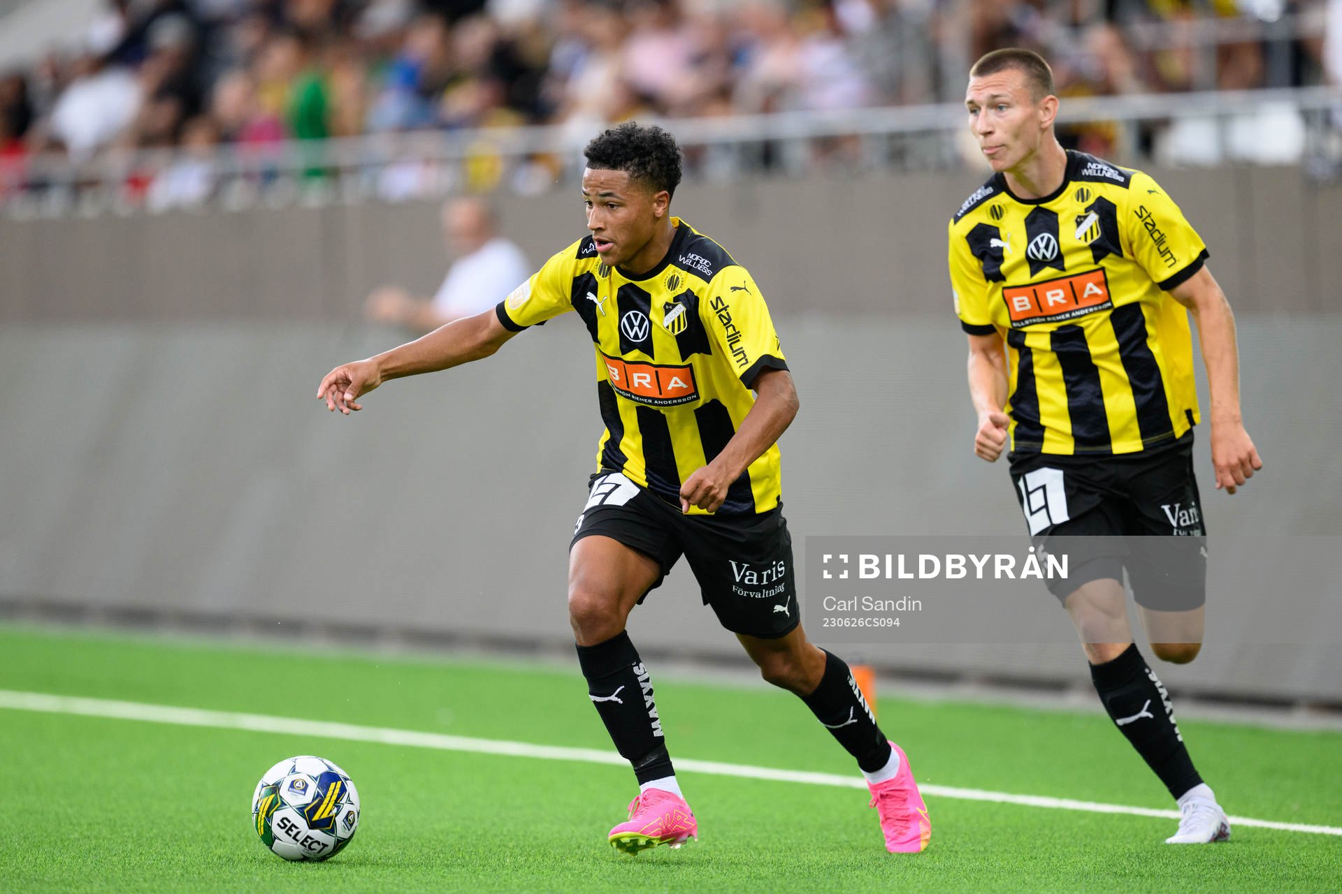 Häckens Momodou Lamin Sonko och Kristoffer Lund Hansen
